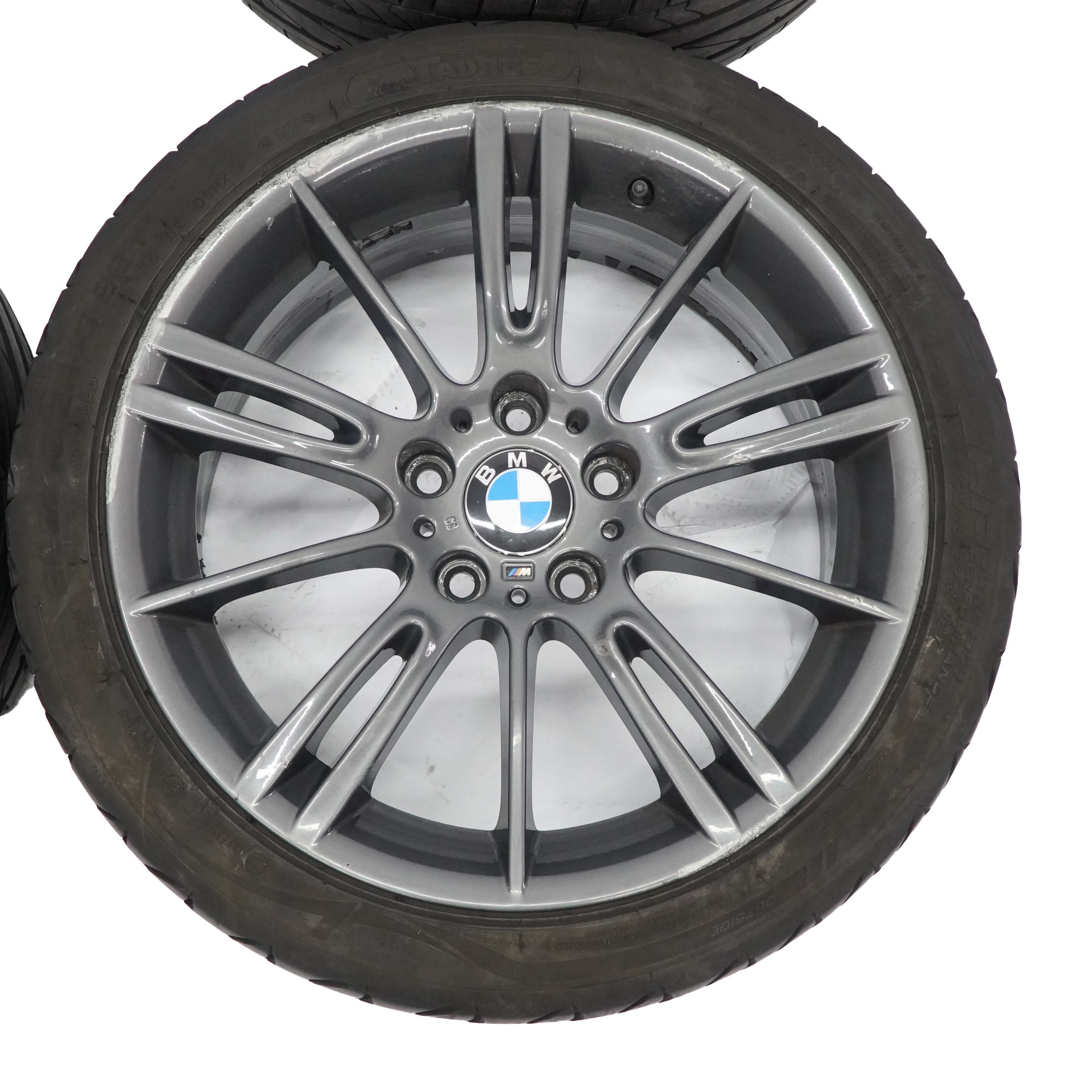 BMW E90 E92 Set Complet 4x Jante 18" Tyres M Spider Spoke 193 Ferricgrey