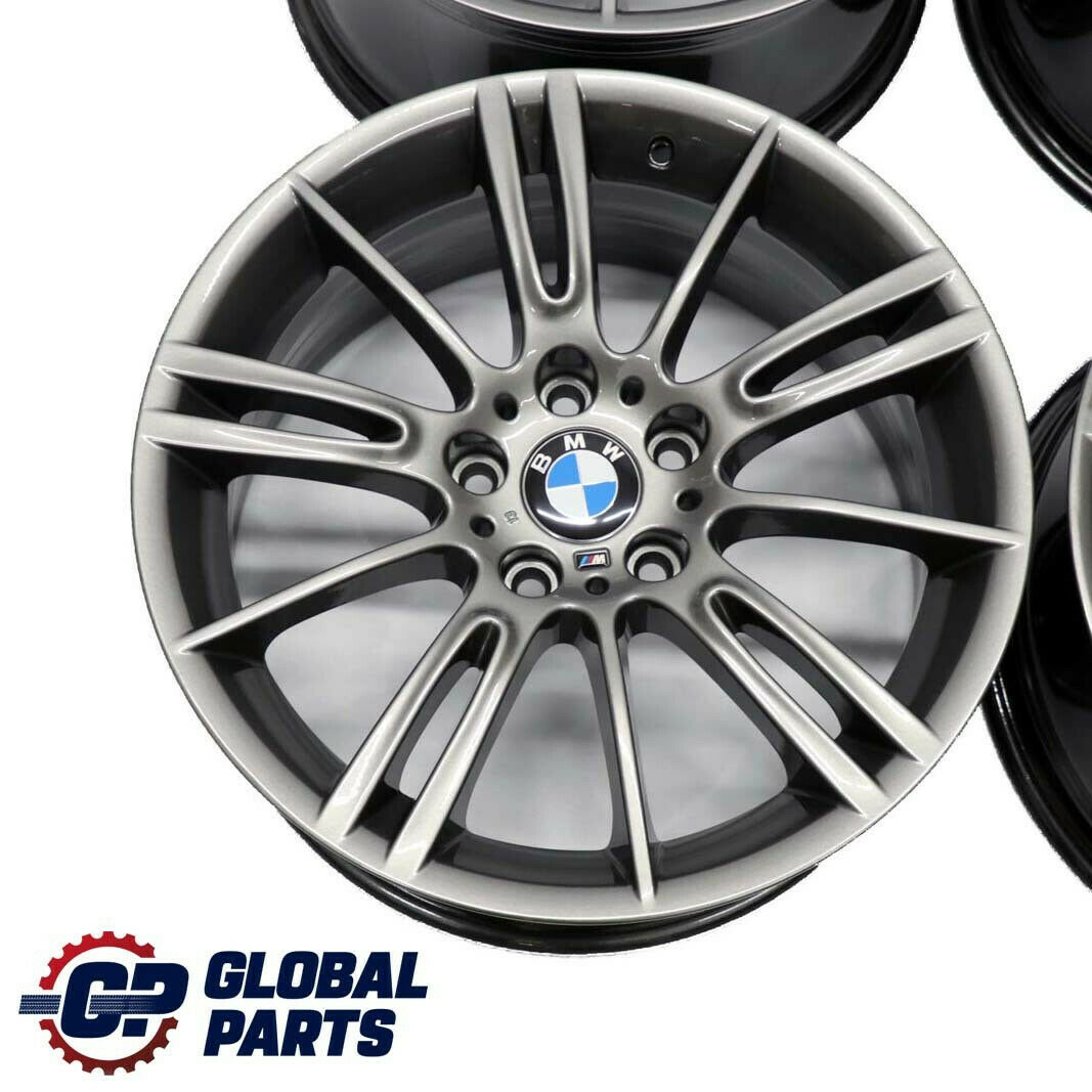 BMW E90 E91 E92 Grau Komplettes 4x Rad Alufelgen Felgen 18" M Sternspeiche 193