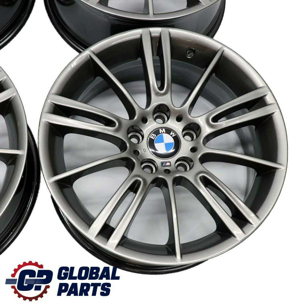 BMW E90 E91 E92 Grau Komplettes 4x Rad Alufelgen Felgen 18" M Sternspeiche 193