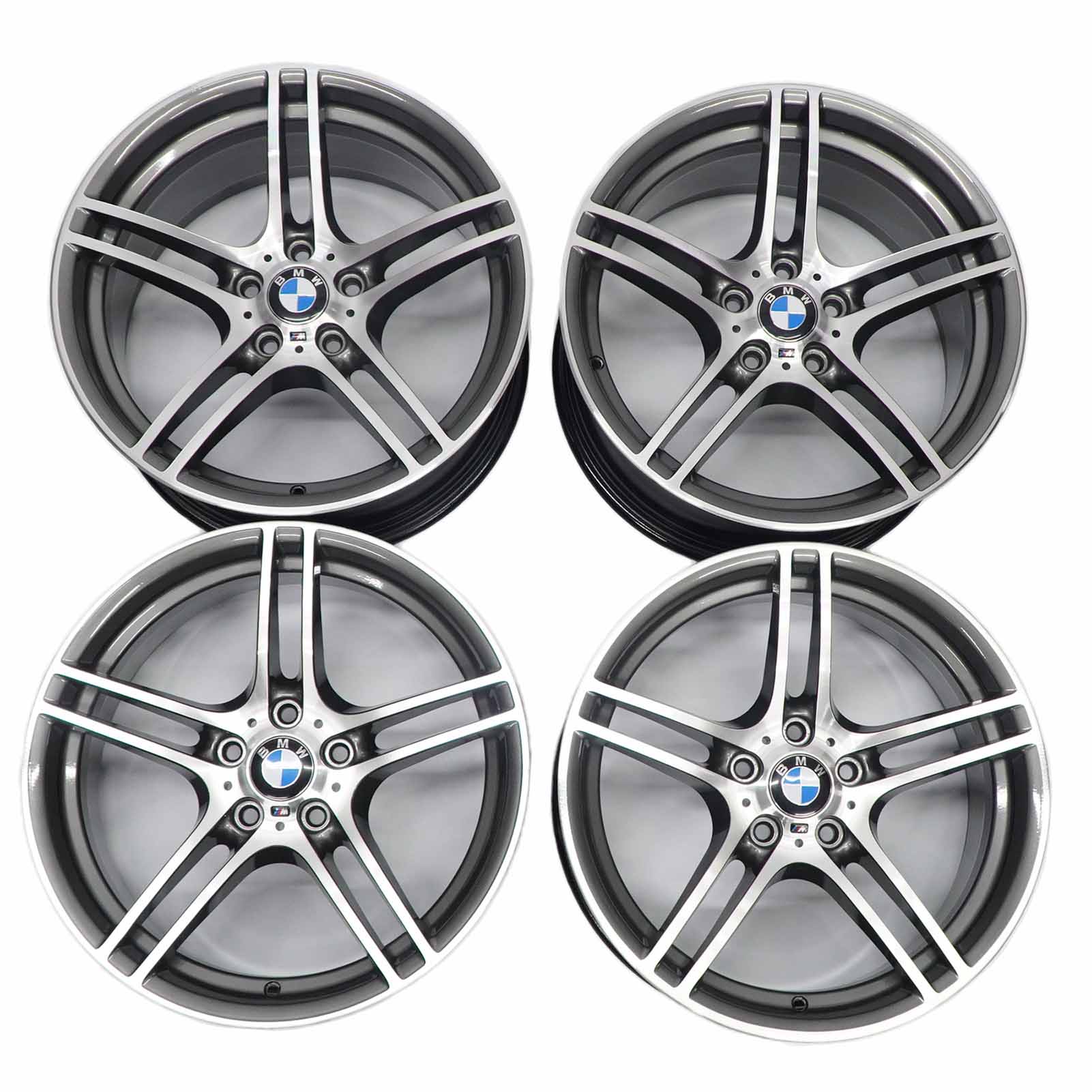 BMW E90 E91 Komplettes Ferricgrey 4x Alu Felge Alufelge 19" M Doppelspeiche 313