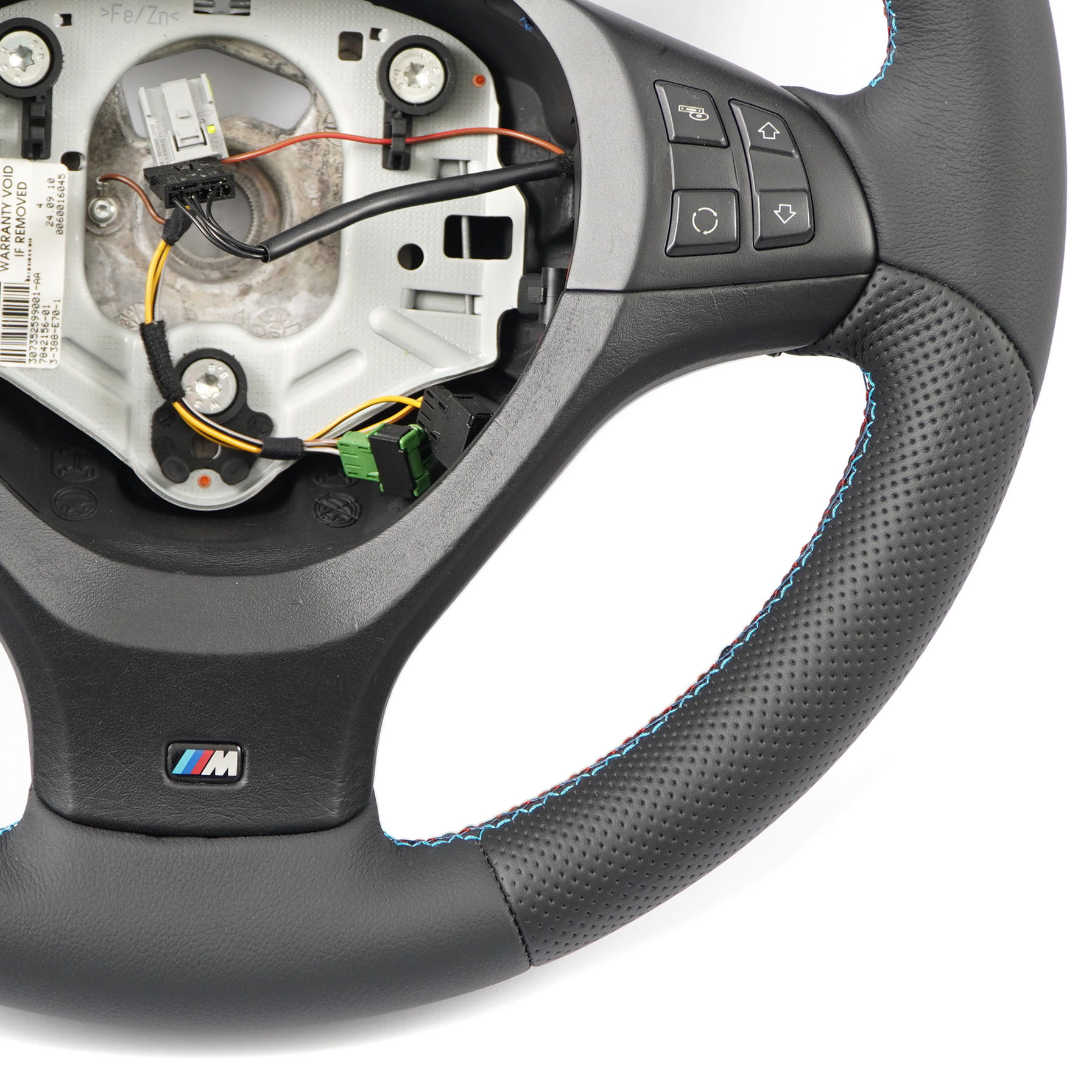 BMW X5 Series E70 NEW M Sport Black Leather Steering Wheel Black M-tricolored