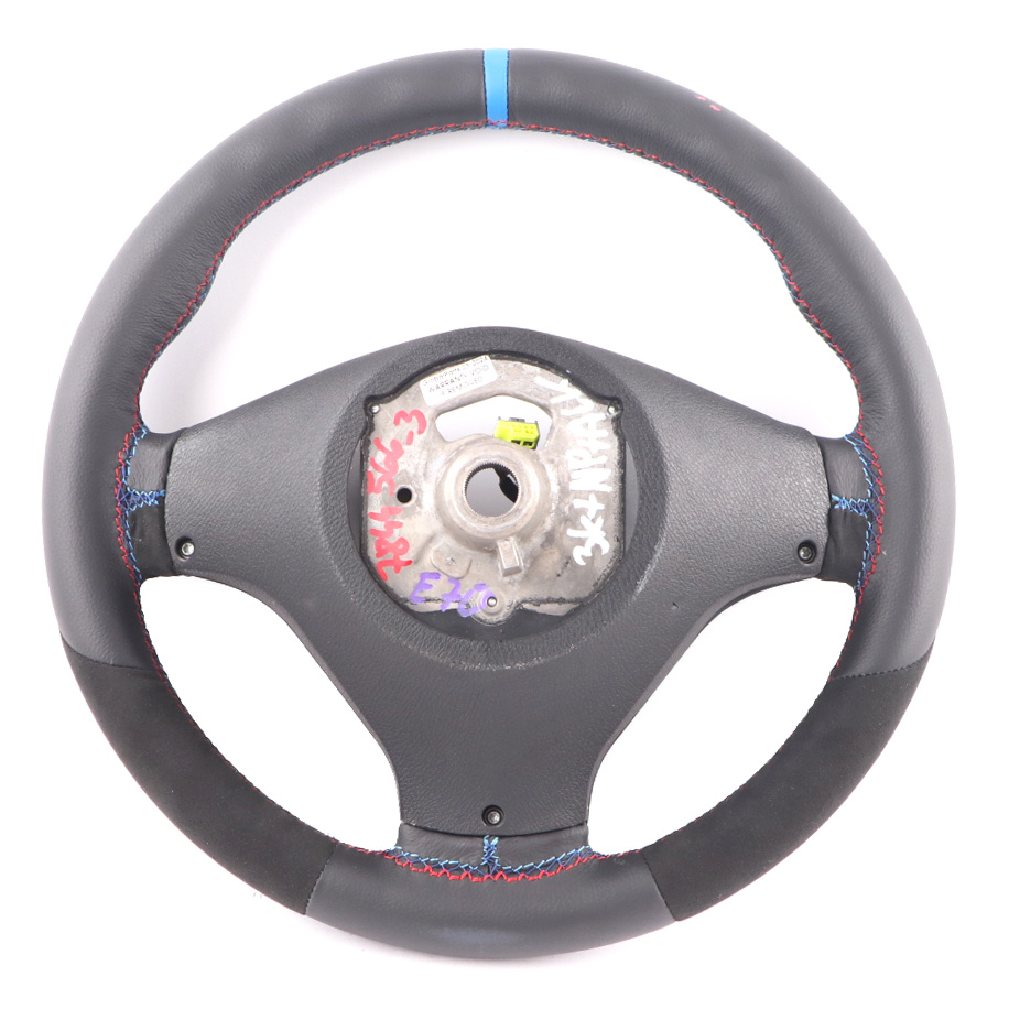 BMW X5 E70 NEW M Sport Black Leather / Alcantara Steering Wheel M-tricolored