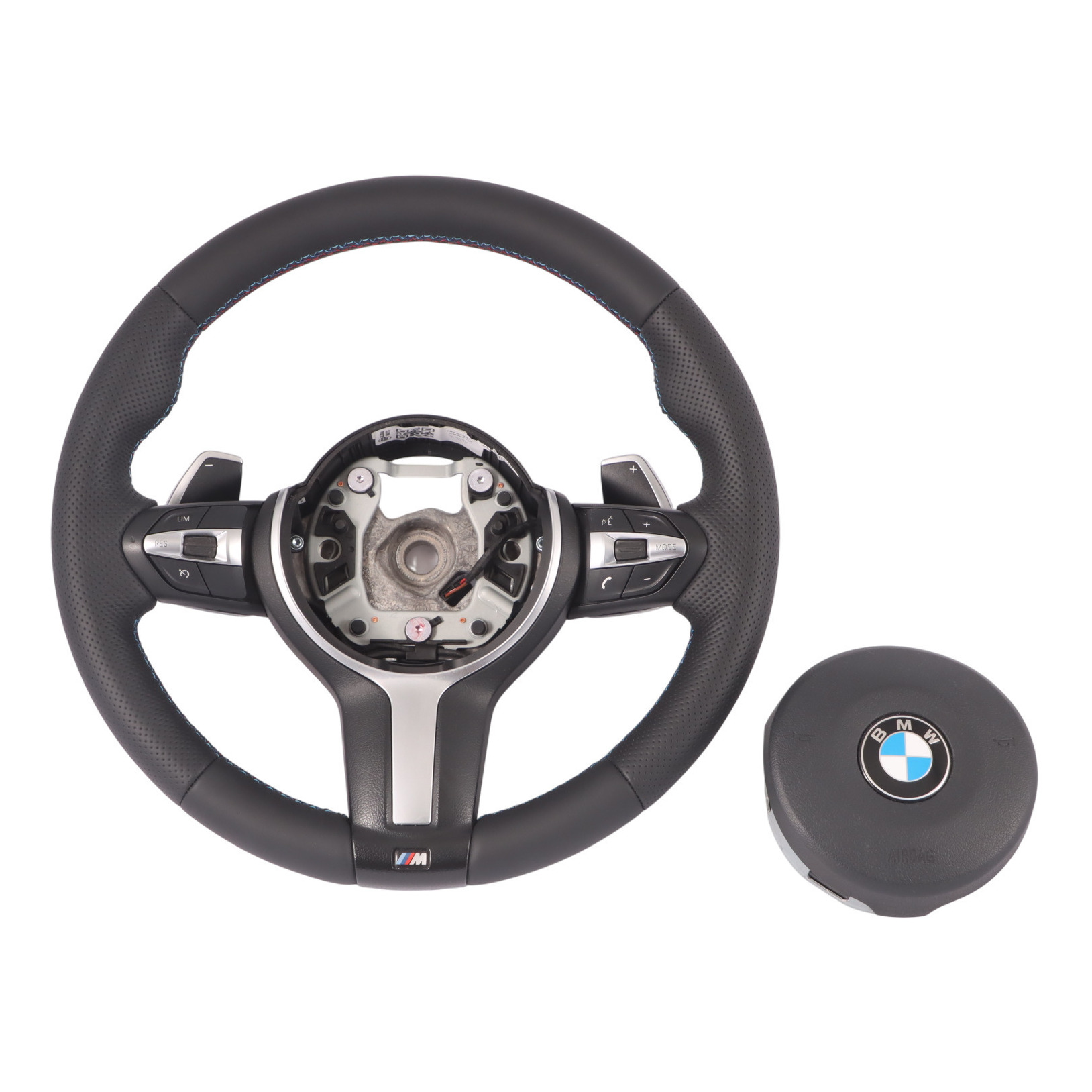 BMW F20 F21 F30 F31 F32 M Sport NEW Black Leather  Steering Wheel Paddle Shift