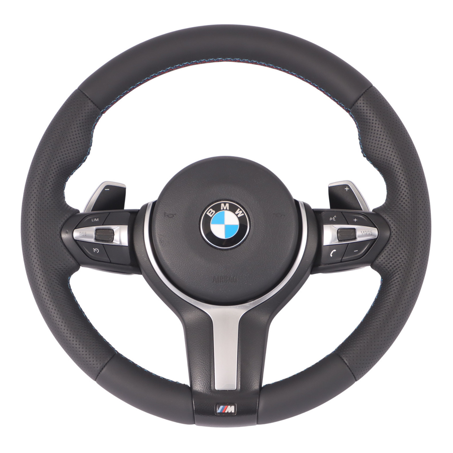 BMW F20 F21 F30 F31 F32 M Sport NEW Black Leather  Steering Wheel Paddle Shift