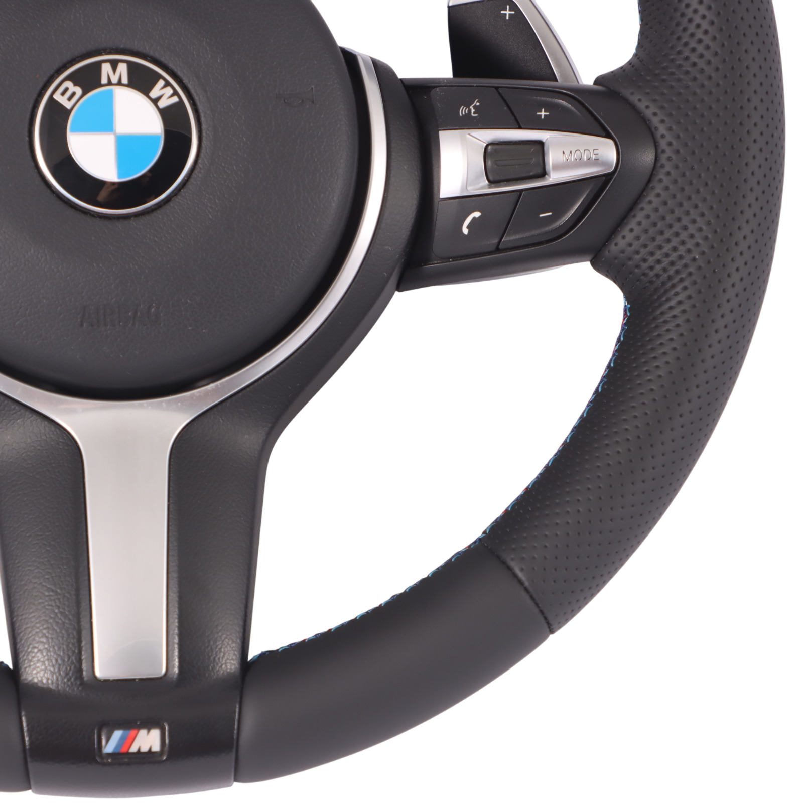 BMW F20 F21 F30 F31 F32 M Sport NEW Black Leather  Steering Wheel Paddle Shift