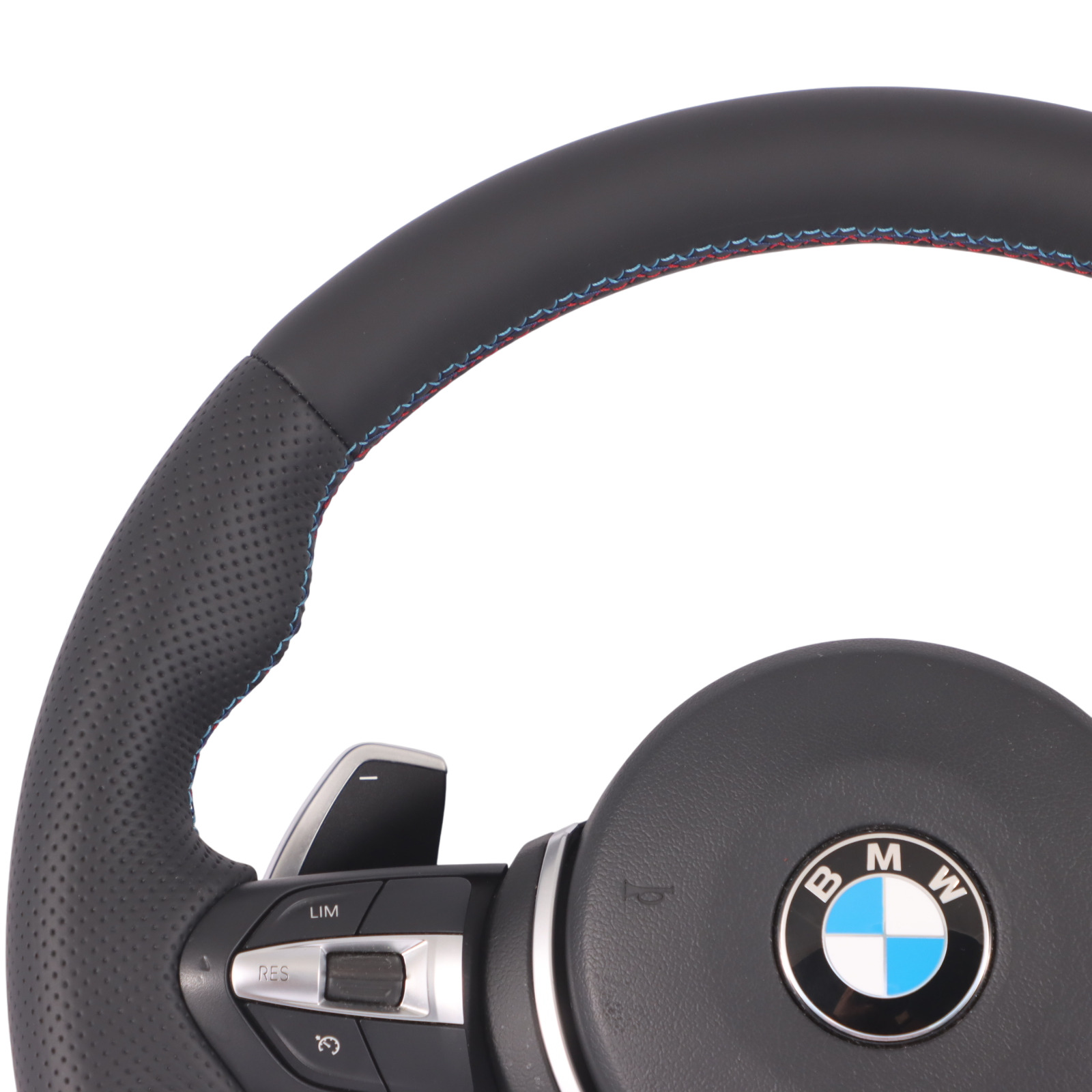 BMW F20 F21 F30 F31 F32 M Sport NEW Black Leather  Steering Wheel Paddle Shift