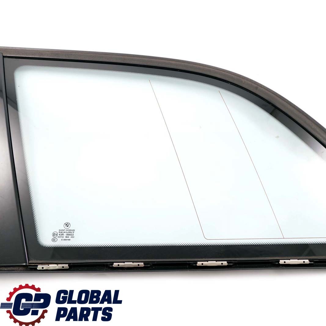 BMW 3 E46 Touring Rear Left N/S Side Window Glass Green AS2 High Gloss Strip