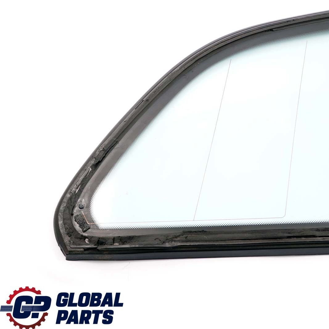 BMW 3 E46 Touring Rear Left N/S Side Window Glass Green AS2 High Gloss Strip