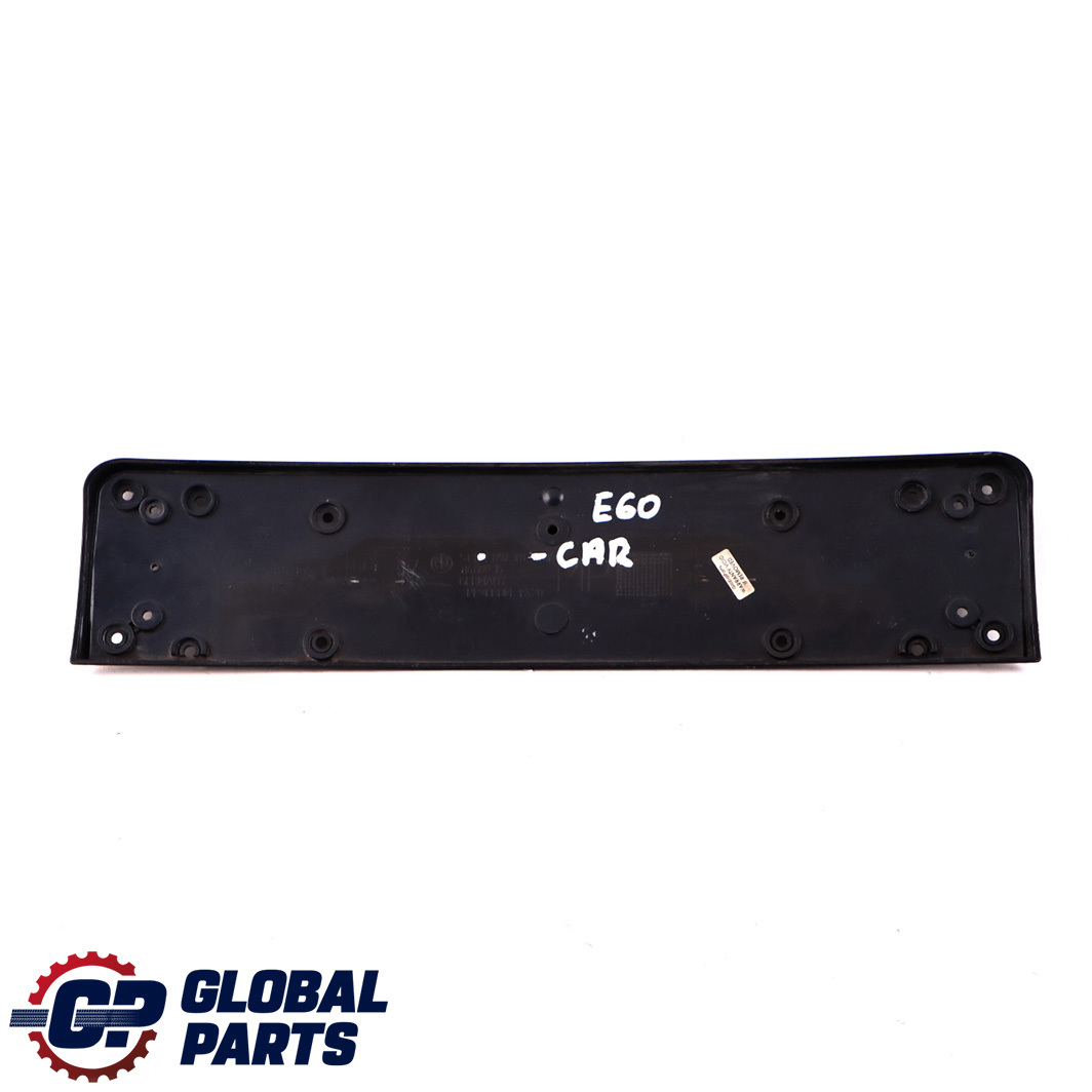 BMW 5 E60 E61 LCI M Sport Licence Plate Holder Base Carbonschwarz Black 7897181