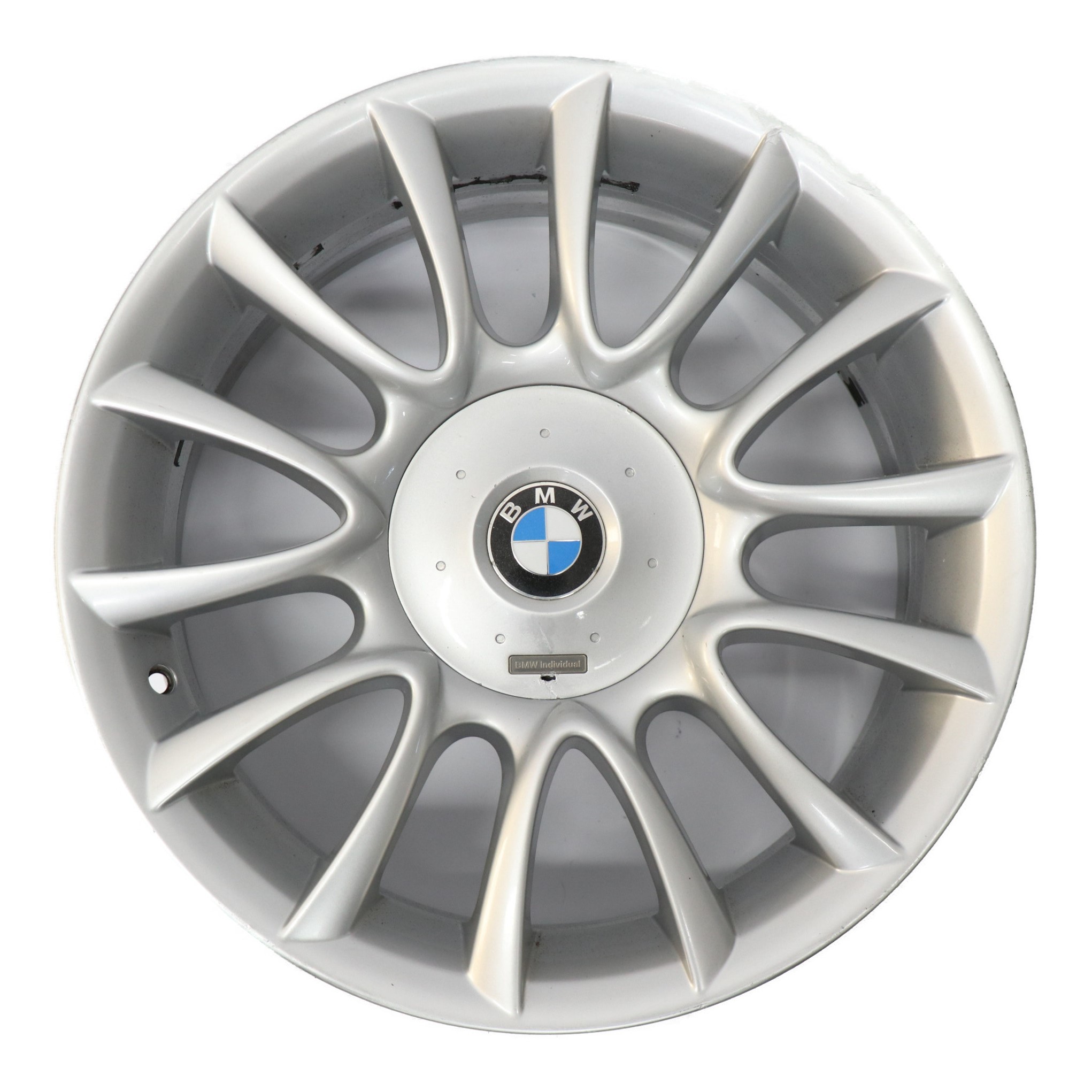 BMW E63 E64 Silberne Hinter rad felge 19" 9J V Speiche 152 ET:18 7897257