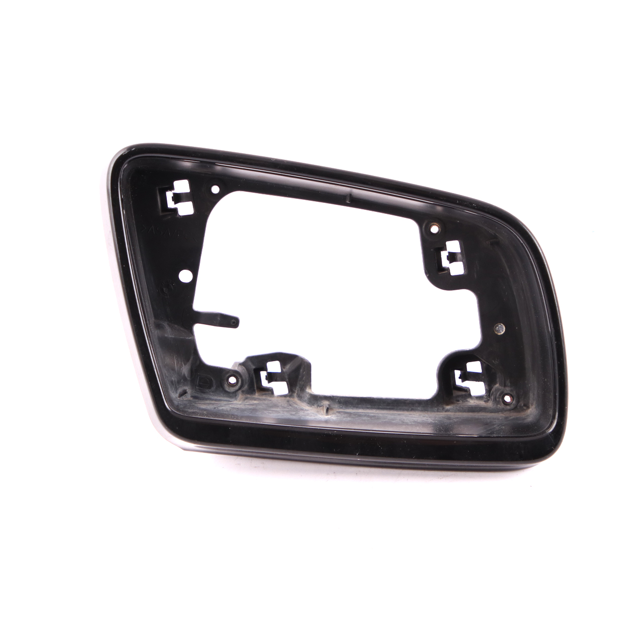 BMW E60 E61 Tray Right O/S Outside Mirror Wing Supporting Ring Bright Black