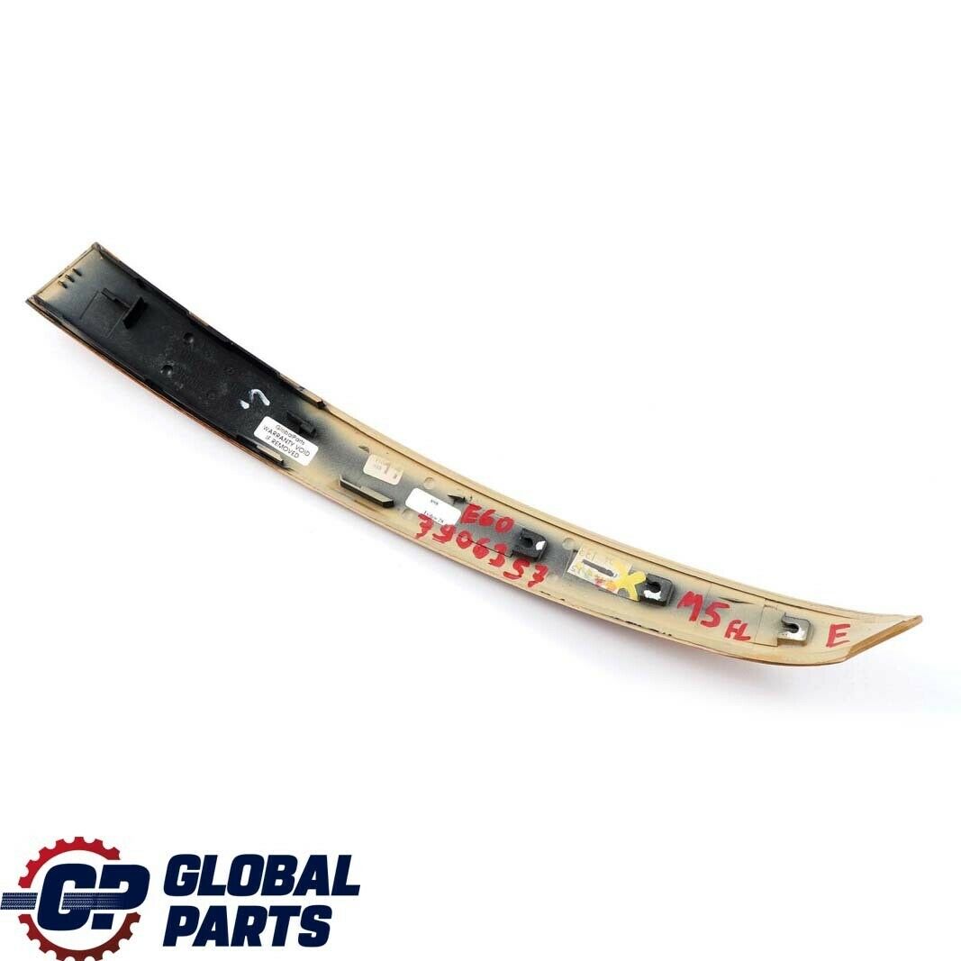 BMW 5 Series E60 M5 Handle Trim Strip Front Left N/S Wood Carrara 7906357