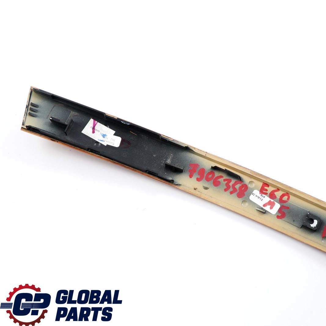 BMW 5 Series E60 M5 Handle Trim Strip Front Right O/S Wood Carrara 7906358