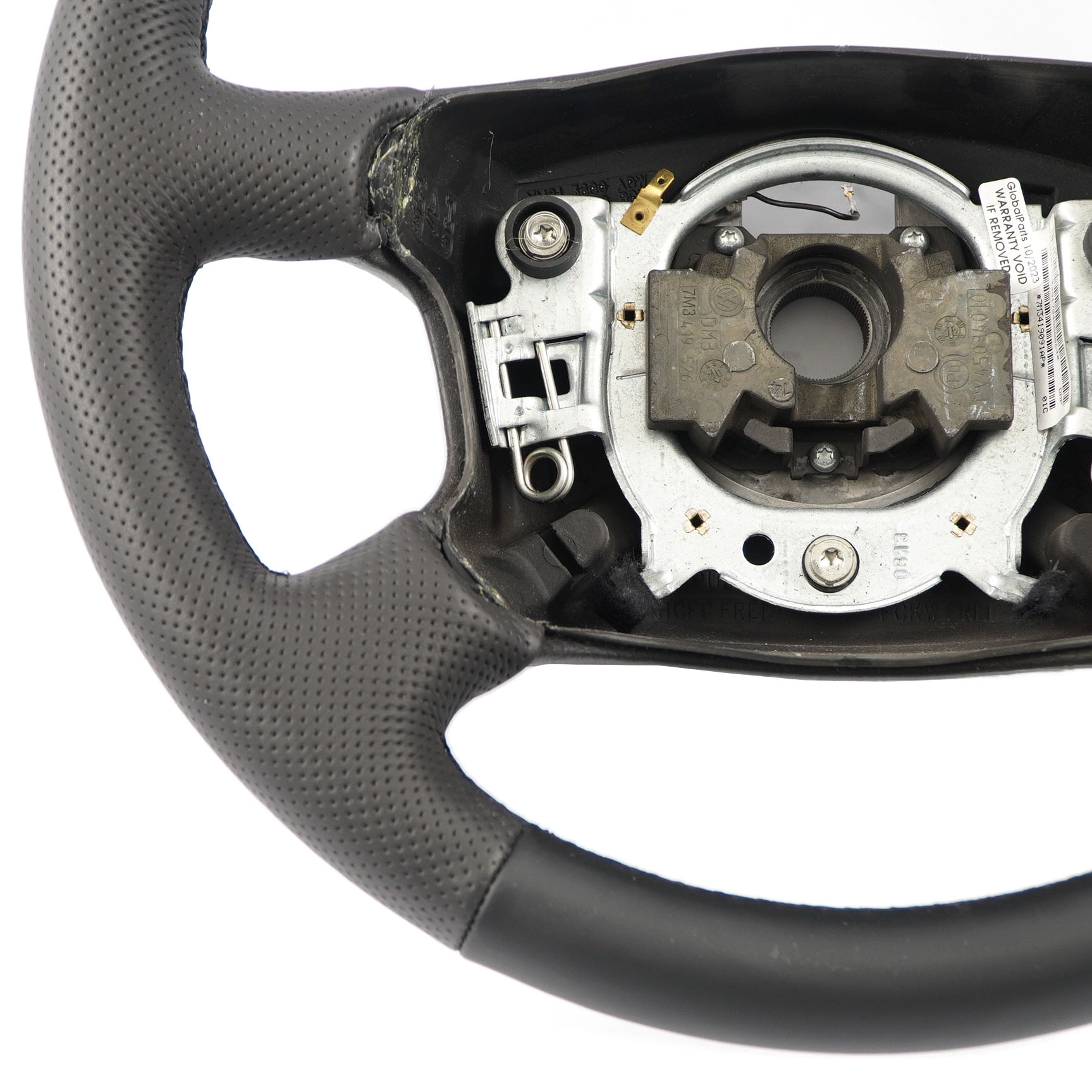 VW Volkswagen Sharan Seat Alhambra NEW Black Leather Steering Wheel 7M3419091