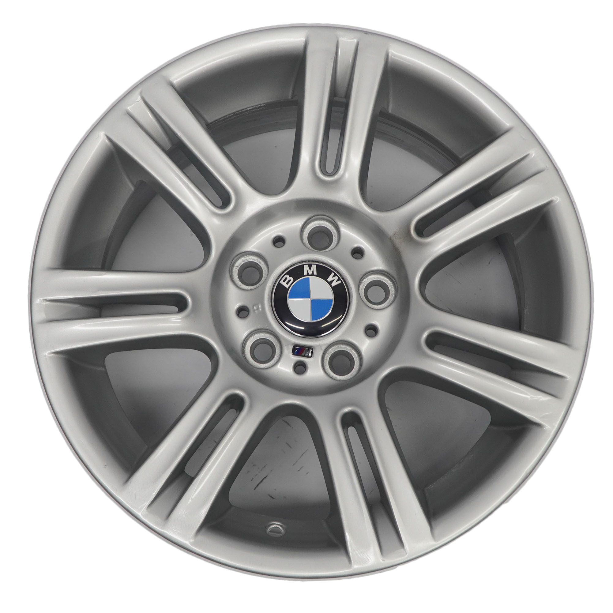 BMW 3 er E90 E91 E92 Silber Alu Felge Alufelge 17" 8J ET:34 M Doppelspeiche 194