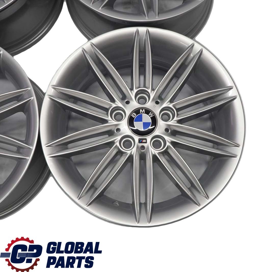 BMW E81 E87 Komplett Set 4x Alu Felge Felgen Alufelge 17" M Doppelspeiche 207