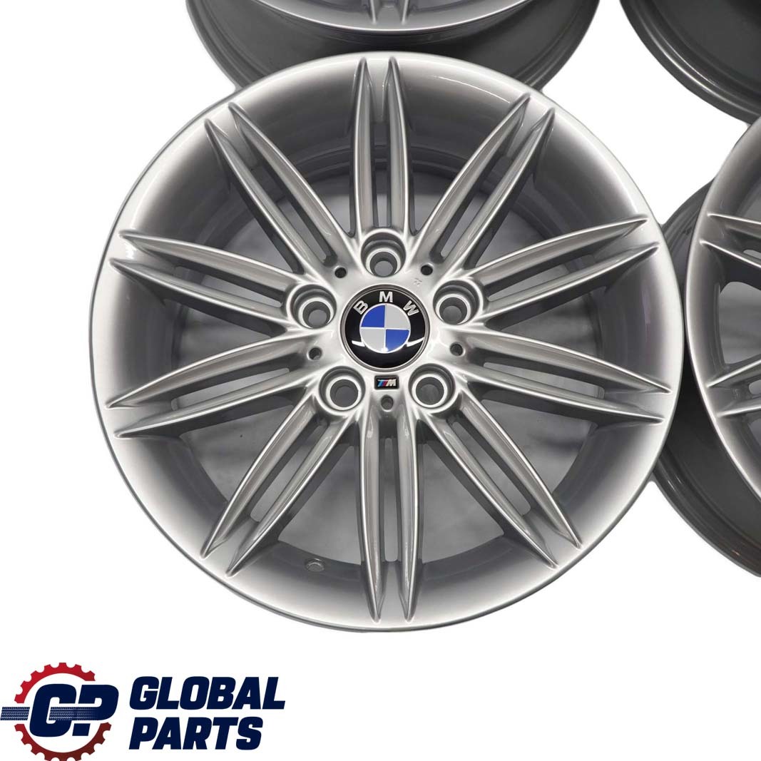 BMW E81 E87 Komplett Set 4x Alu Felge Felgen Alufelge 17" M Doppelspeiche 207