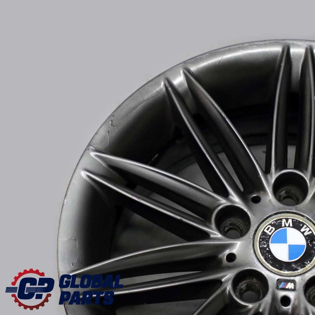 BMW E81 E87 Gris Arriere Aluminium Jante Alliage M Rayons Doubles 207 17" 7,5J