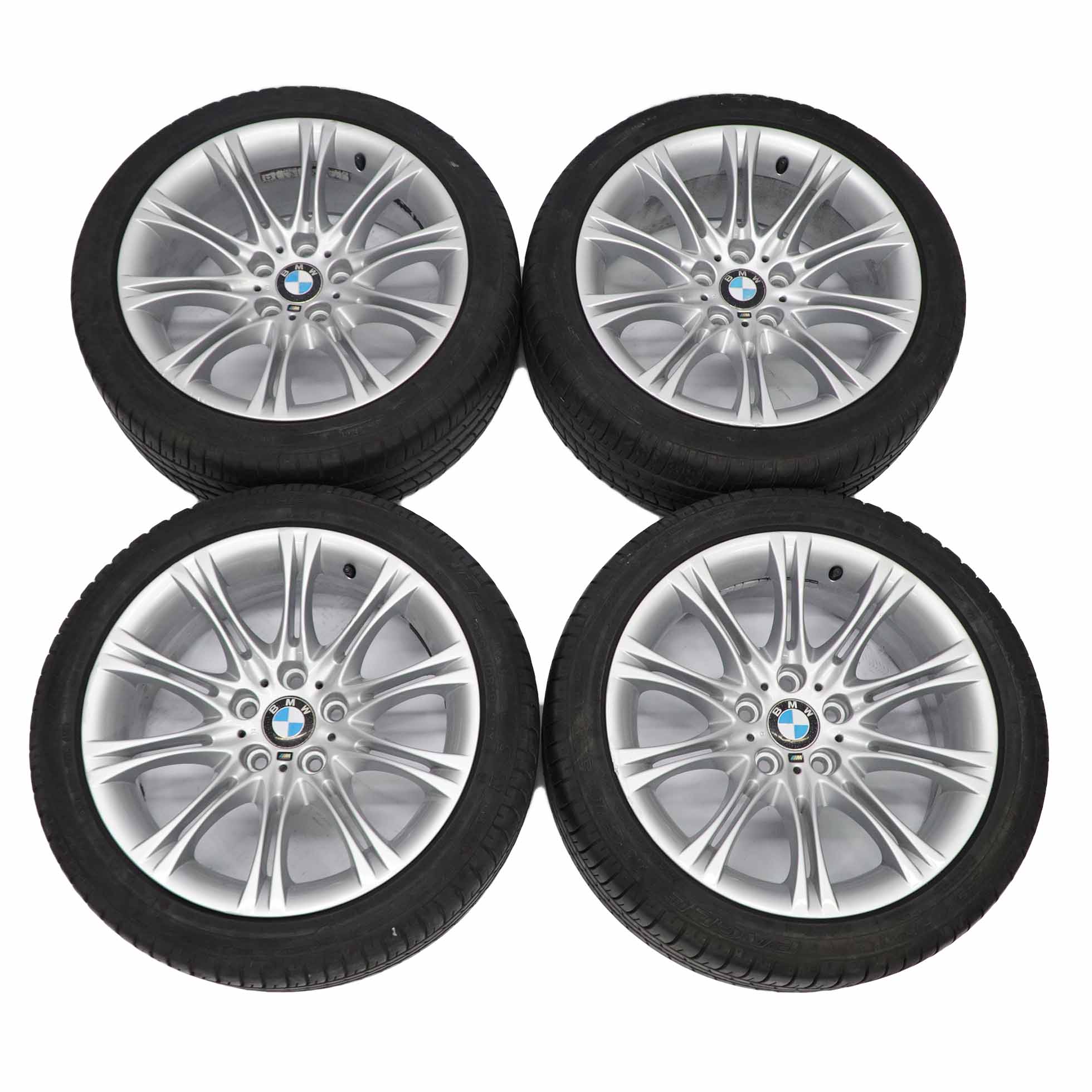 BMW E60 E61 Complete Set 4x Wheels Tyres M Double Spoke 135 18" 8J ET:20 8036947