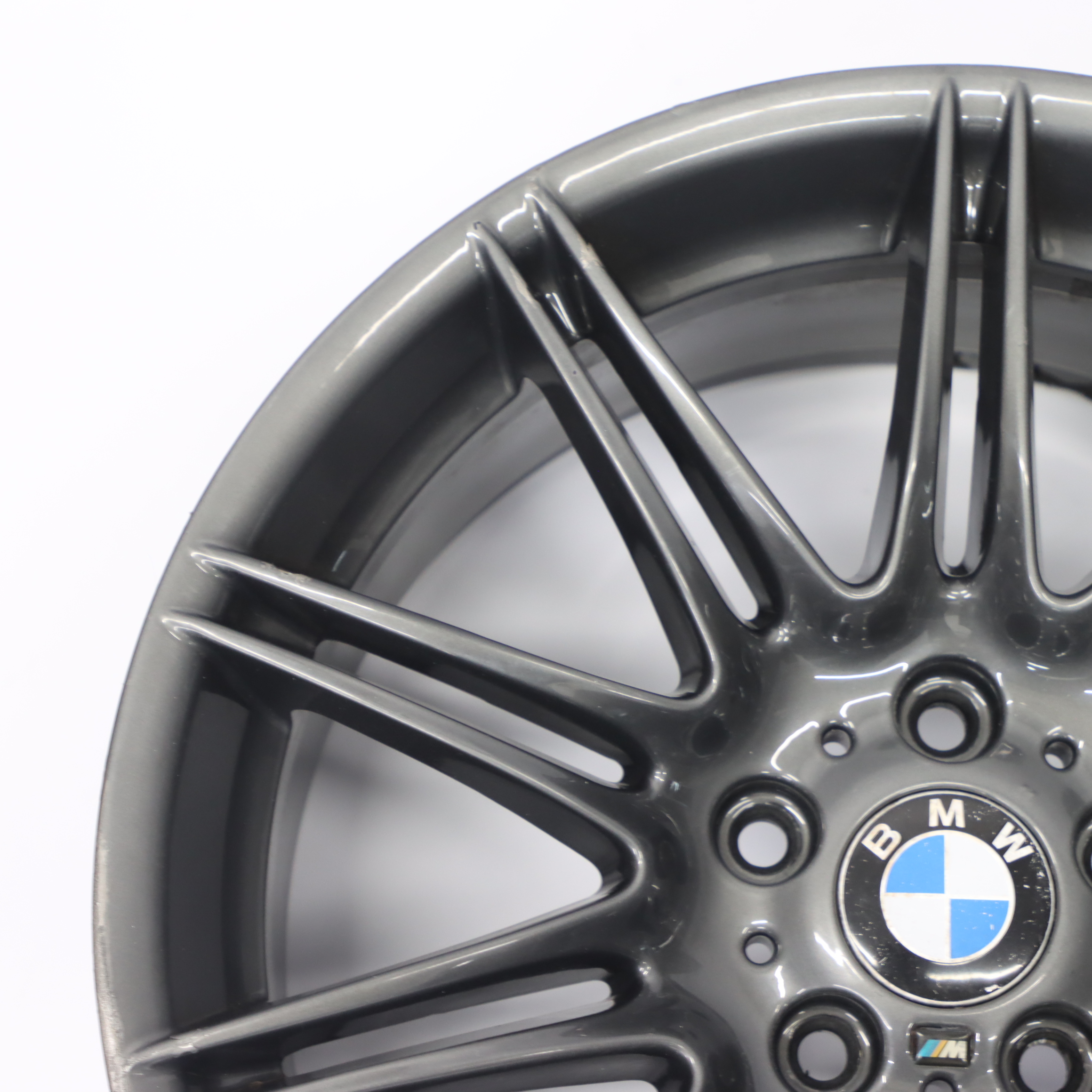 BMW E90 E92 Ferric grau Hinter rad felge 19" M Doppel speiche 225 9J 8037142