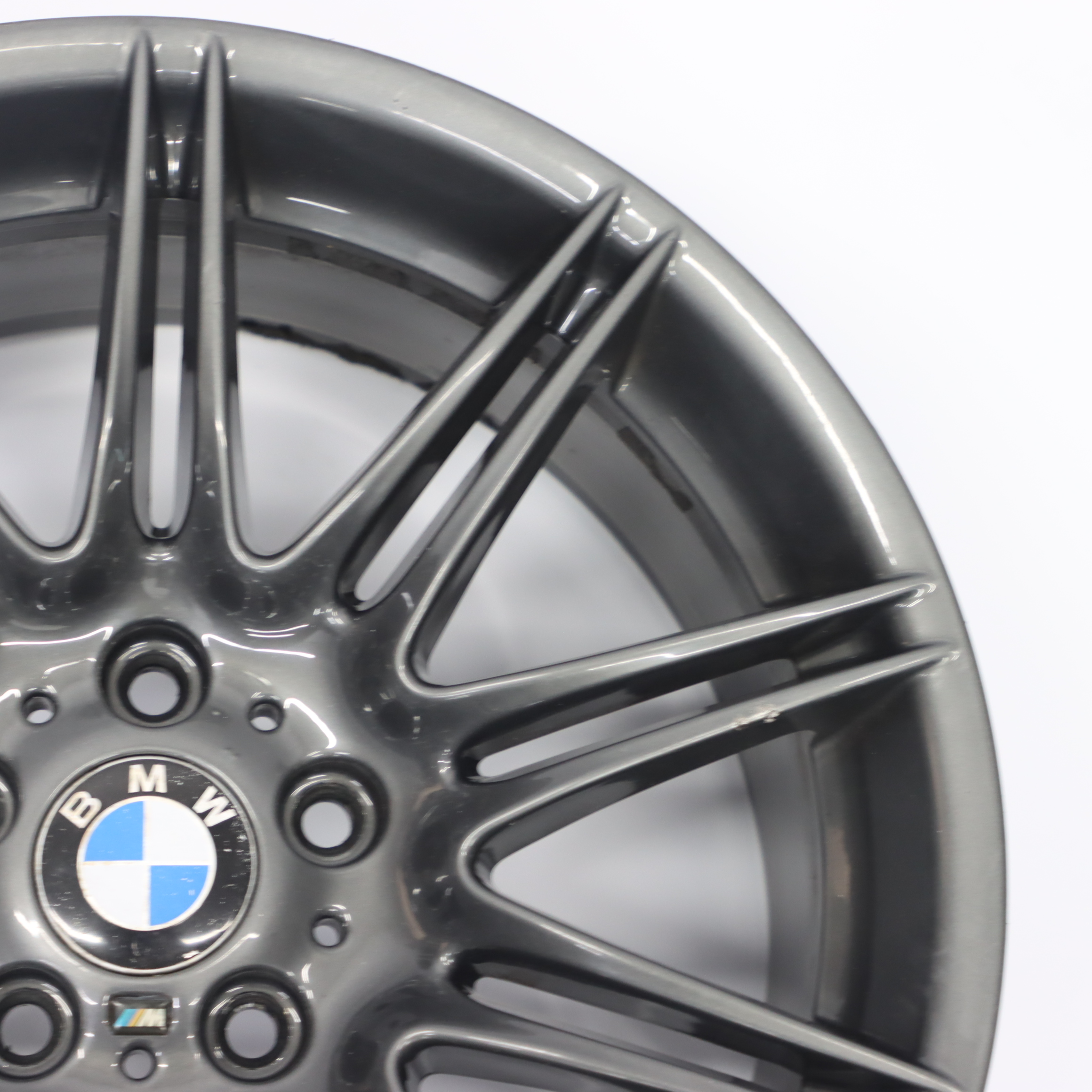 BMW E90 E92 Ferric grau Hinter rad felge 19" M Doppel speiche 225 9J 8037142