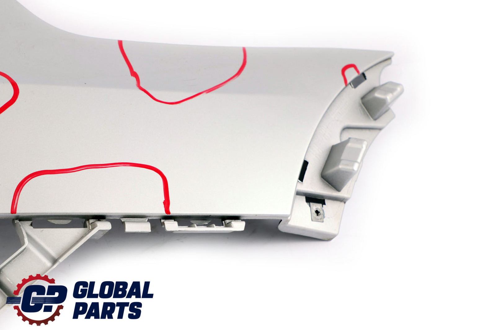 BMW X5 E70 M Sport Rear Bumper Right O/S Lateral Trim Panel Titan Silver - 354