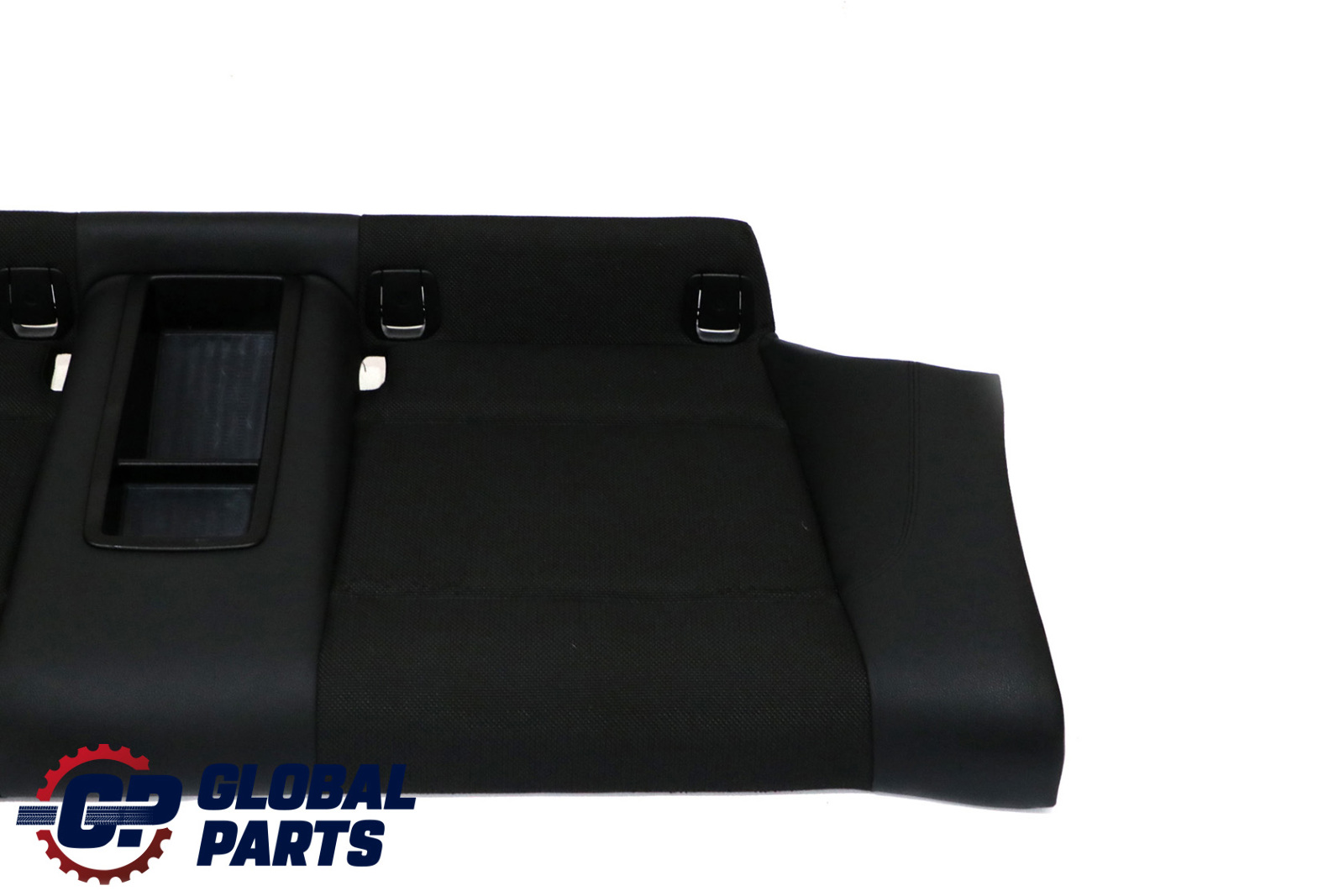 BMW 1 Series E81 1 Black Cloth Faux Leather Interior Rear Seat Bench Couch