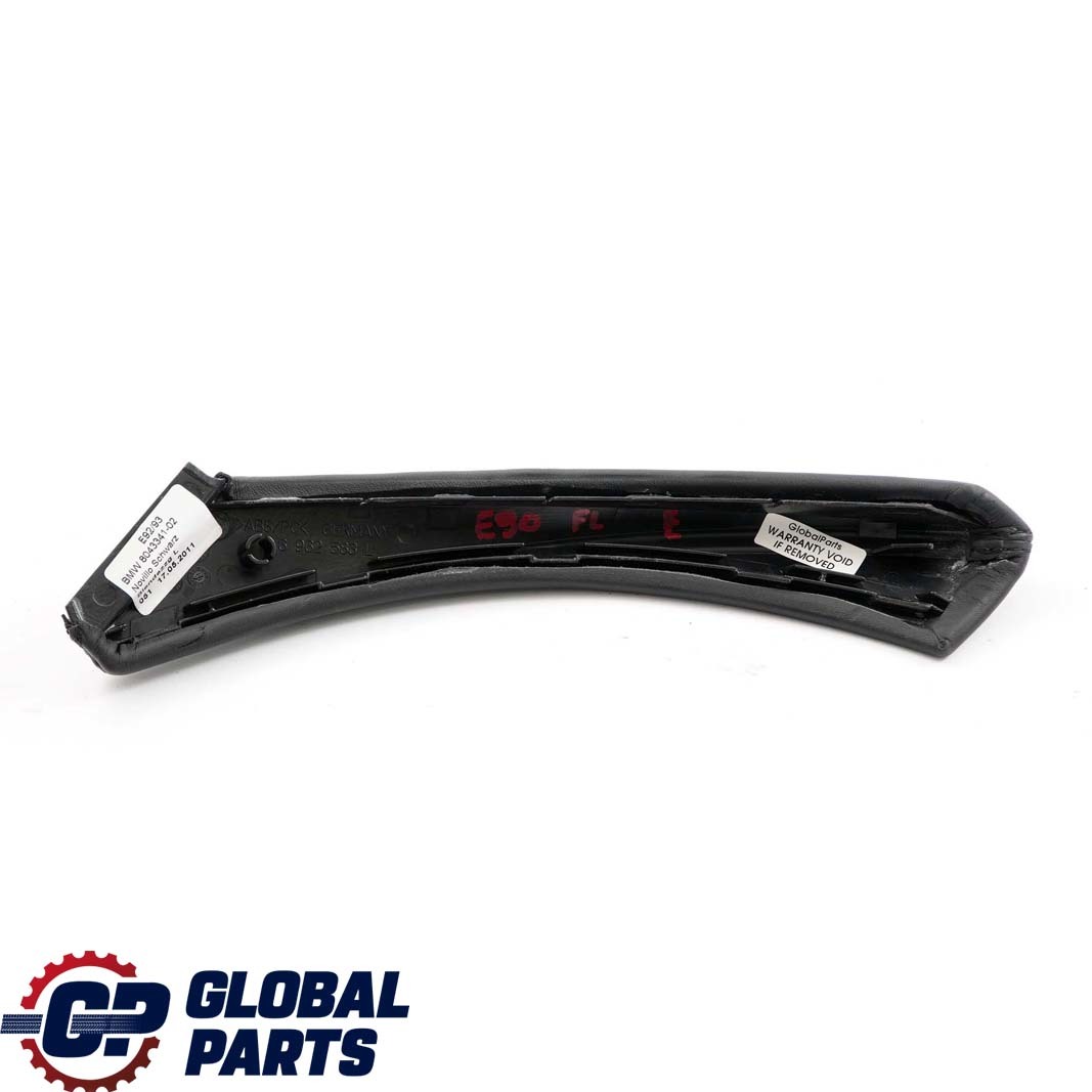 BMW 3 E92 E93 Door Cover Interior Handle Leather Rear Left N/S Black 6962583