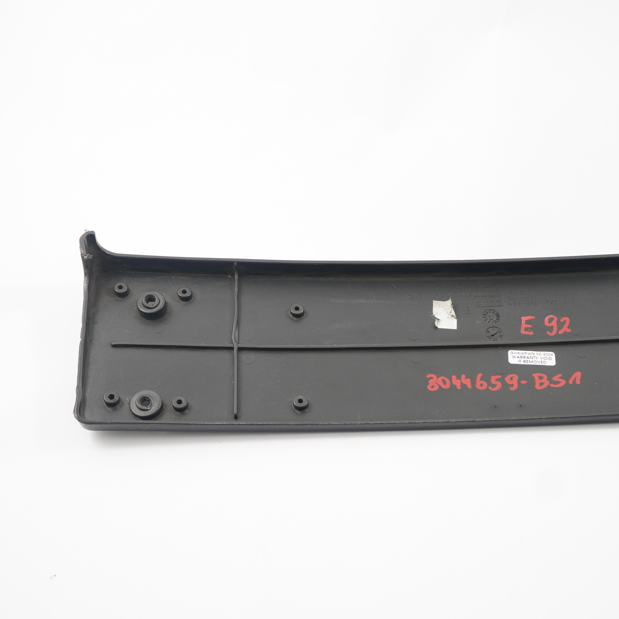 BMW E92 E93 Nummern schild halter M Sport Basis Schwarz Saphir 475