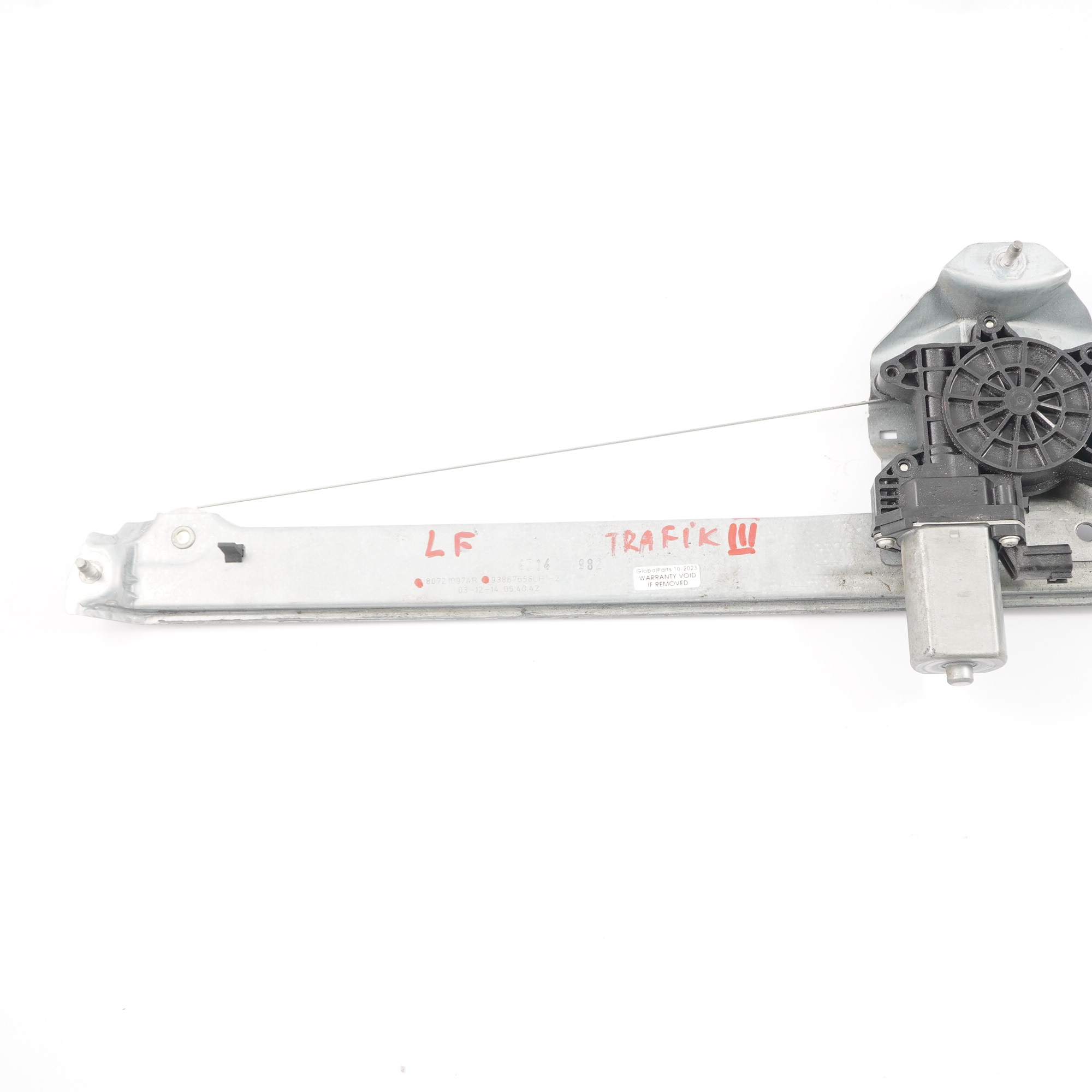 Renault Trafic III Fensterheber Vordertür links Regulator Motor 807210974R