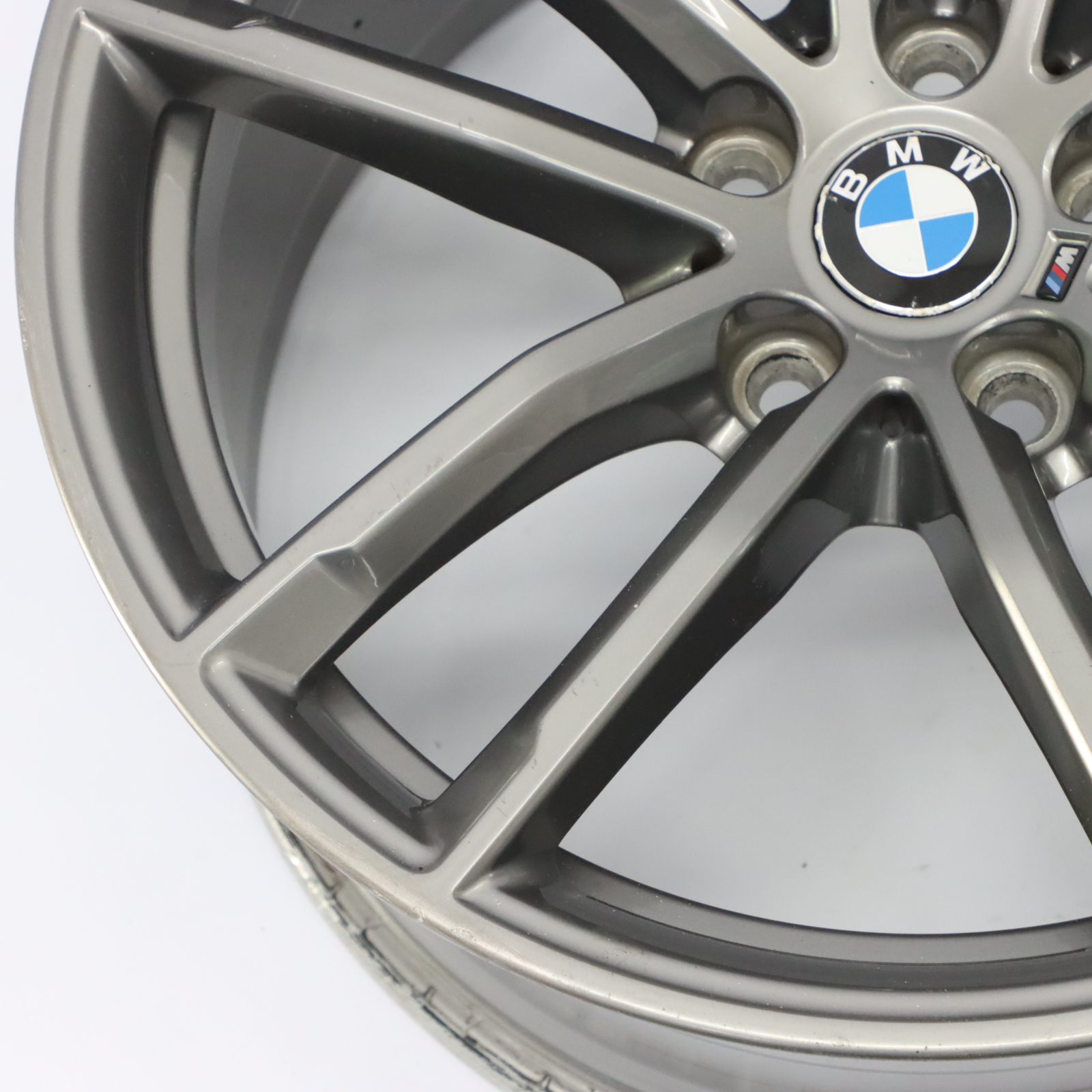 BMW G30 Rear Ferric Grey Alloy Wheel Rim 18" 9J ET:44 Double Spoke 662M 8093406