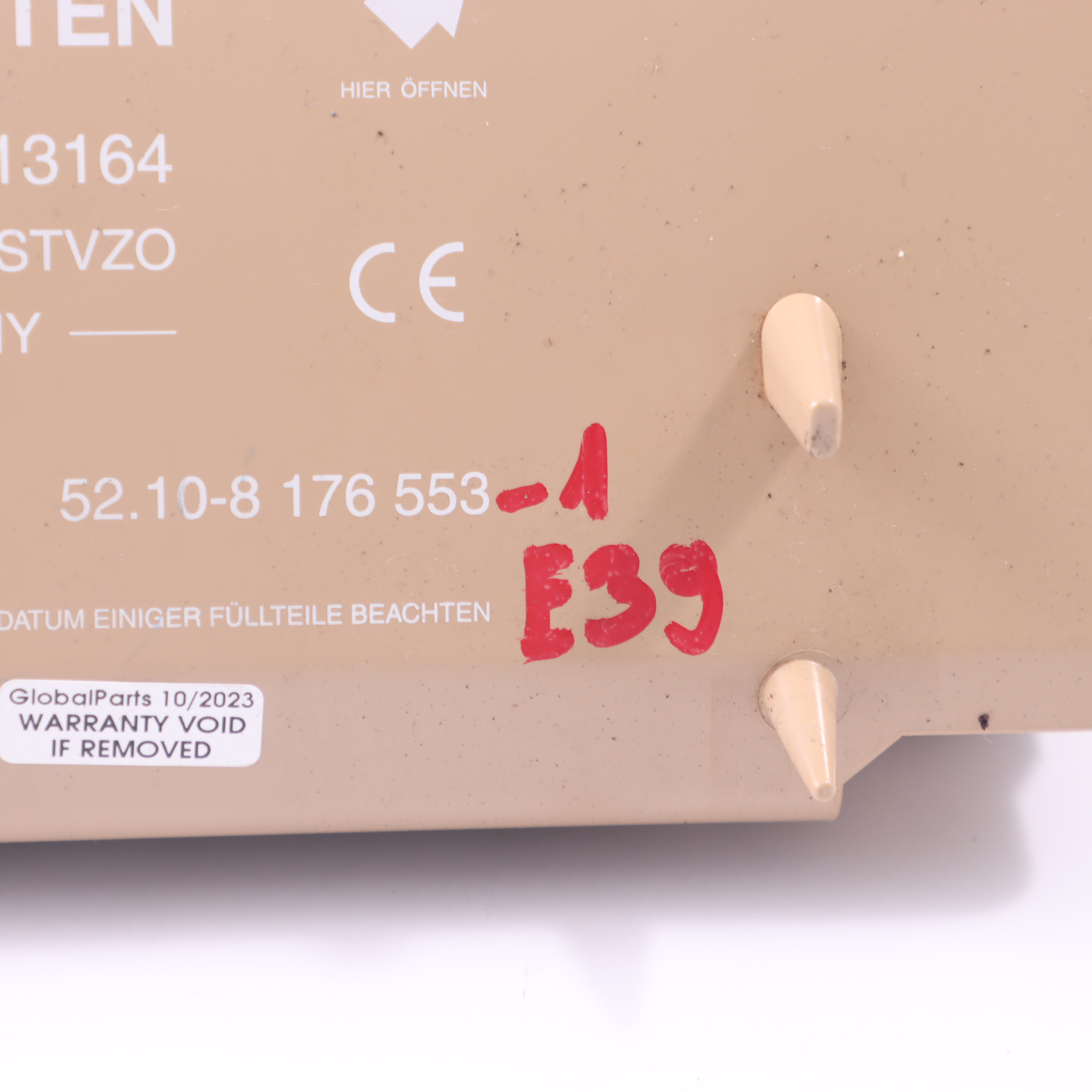 BMW E39 Erste Hilfe Kasten unter dem Sitz Fall Tray Notfall-Box Beige 8176553