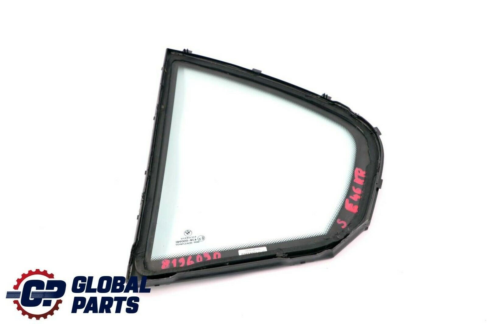 BMW 3 Series E46 Sedan Side Fixed Window Glass Green Door Rear Right O/S