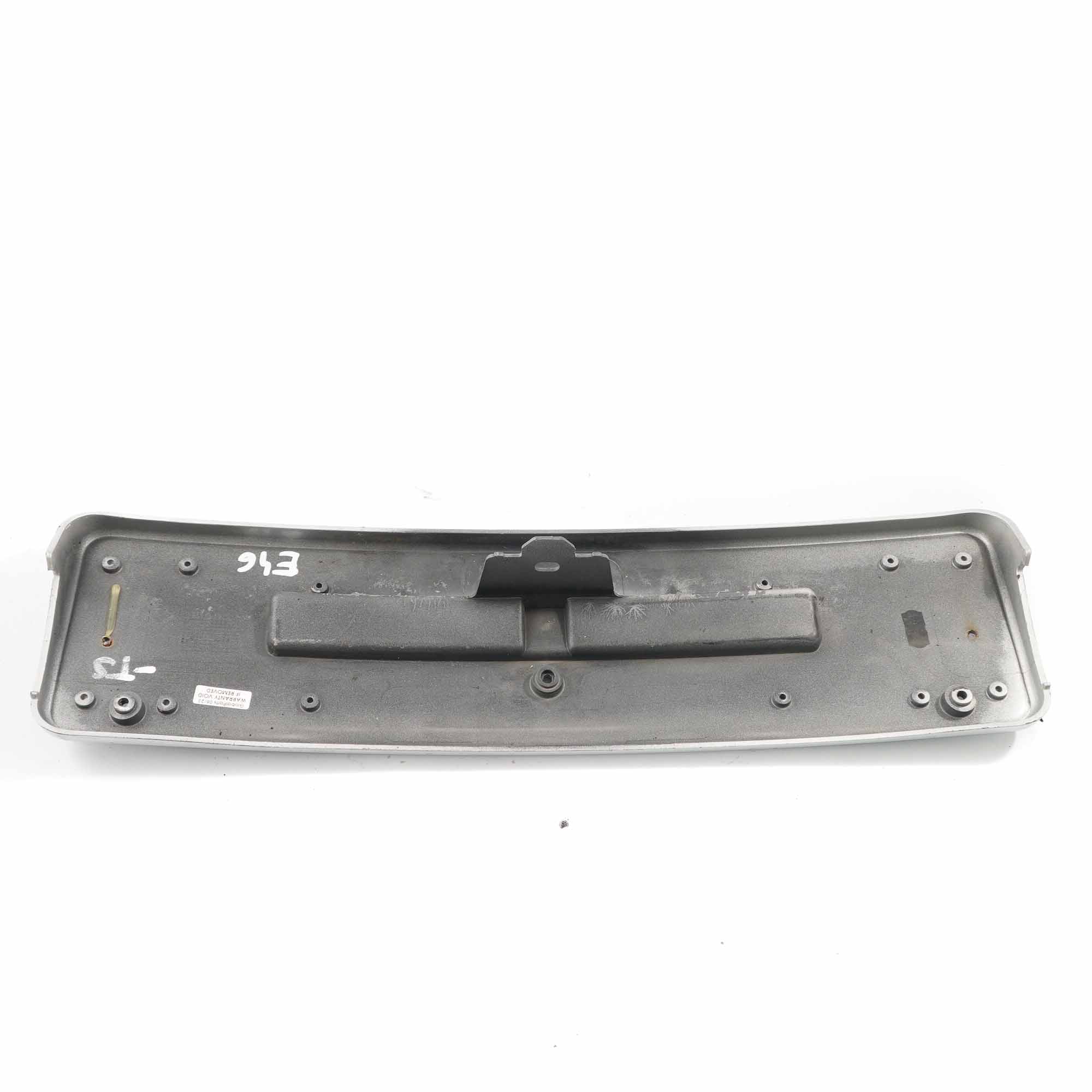 Licence Plate Holder BMW E46 Coupe Cabrio Front Bumper Panel Titan Silver - 354