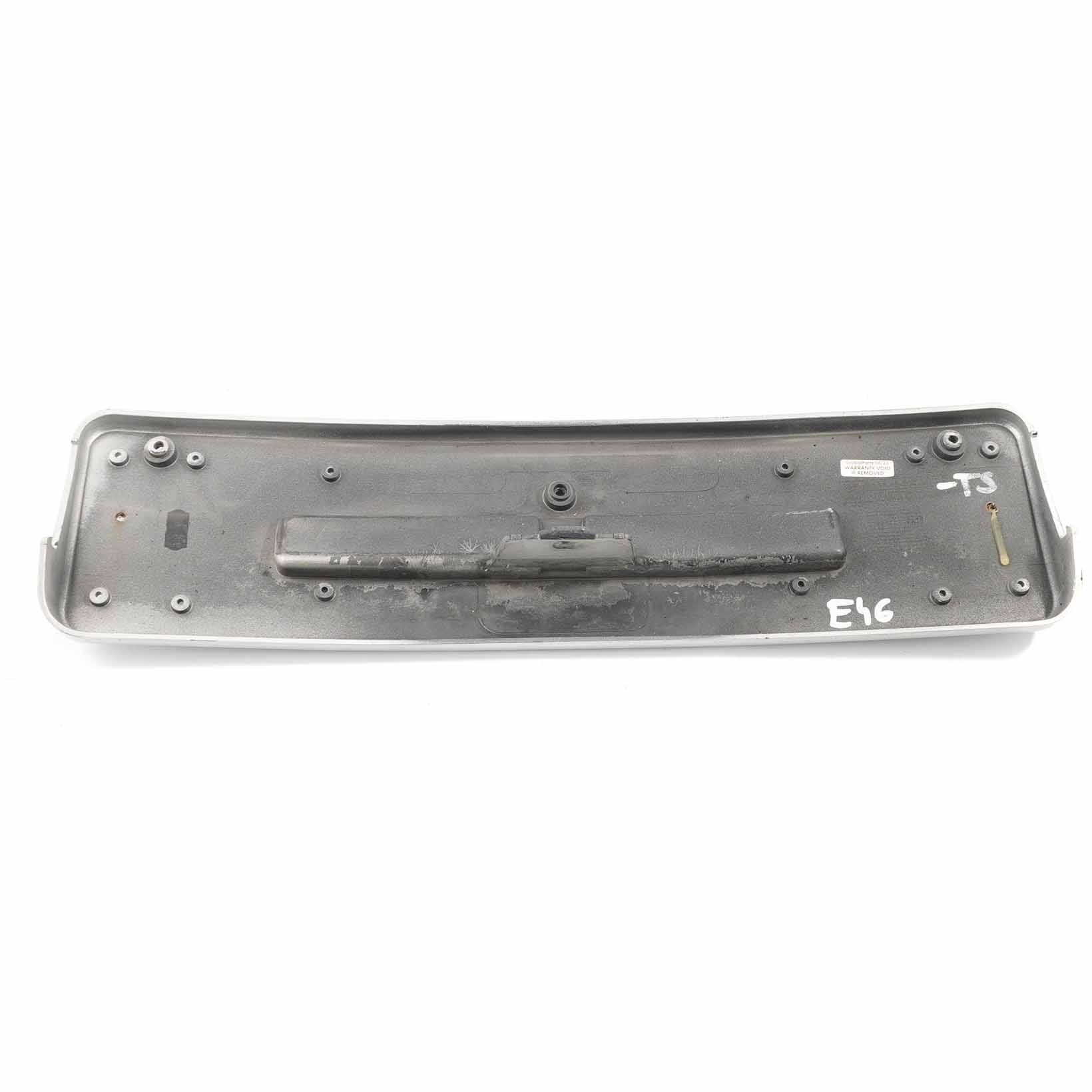 Licence Plate Holder BMW E46 Coupe Cabrio Front Bumper Panel Titan Silver - 354