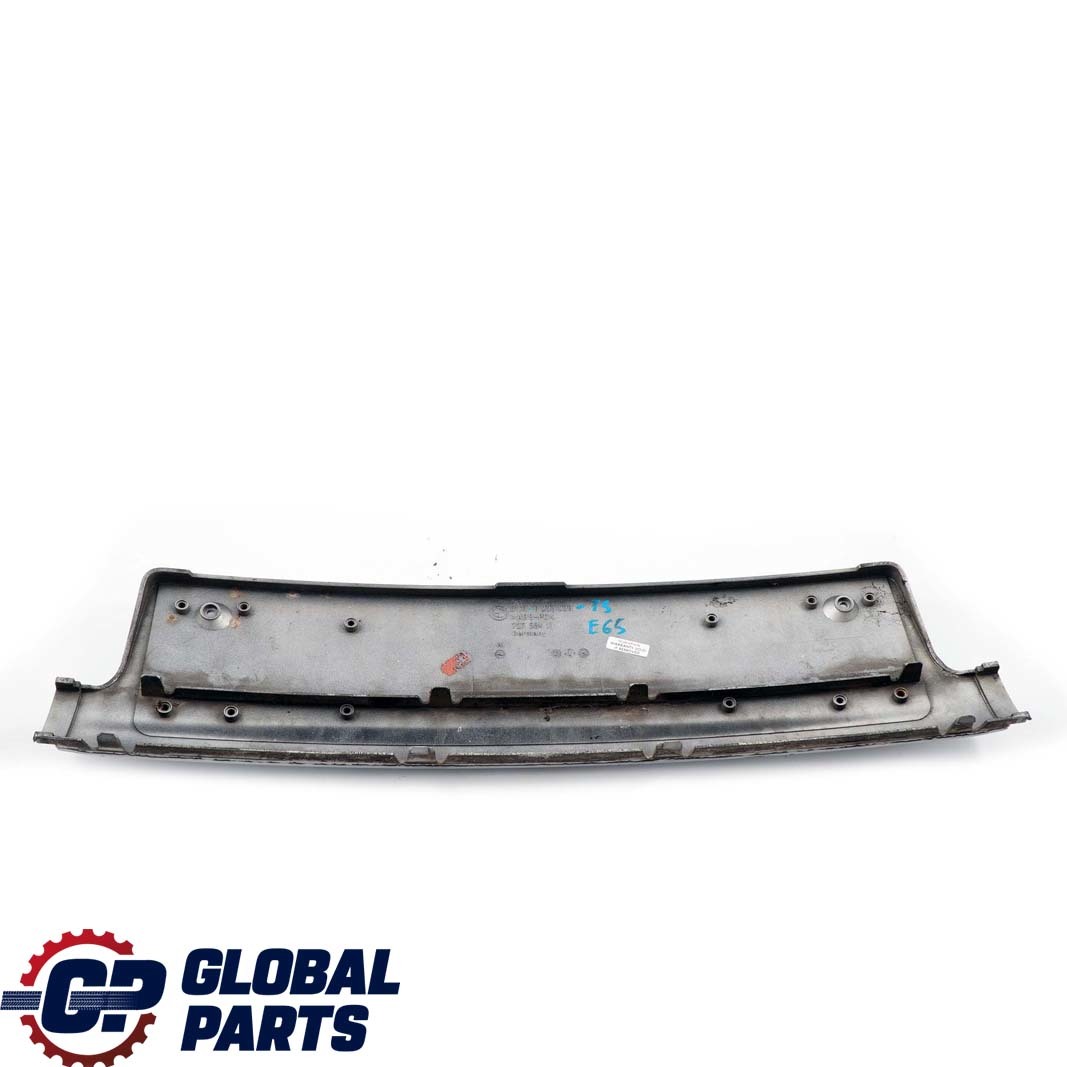 BMW 7 Series E65 E66 Front Bumper Licence Plate Base Titansilber Silver 8223229