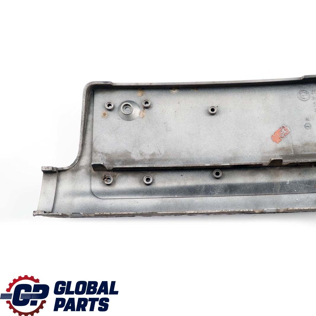 BMW 7 Series E65 E66 Front Bumper Licence Plate Base Titansilber Silver 8223229