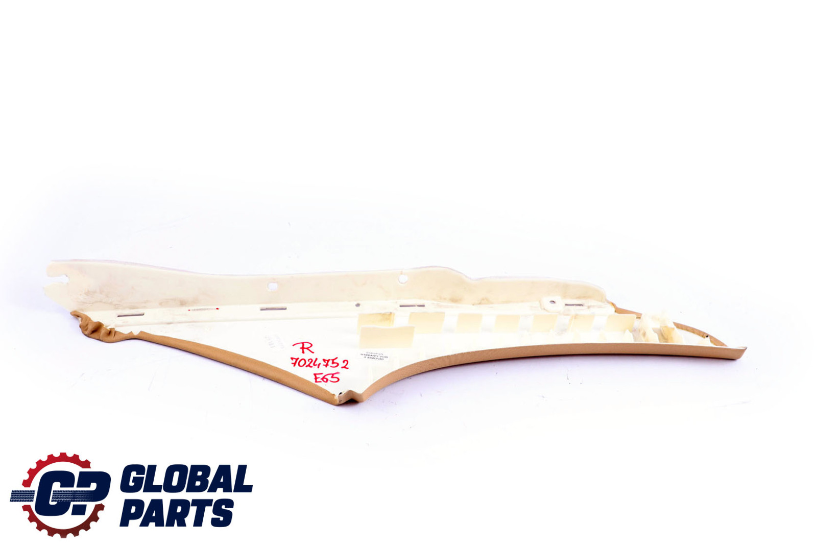 BMW 7 Series E65 E66 Trim Panel C-Column Front Right Beige O/S 8223690