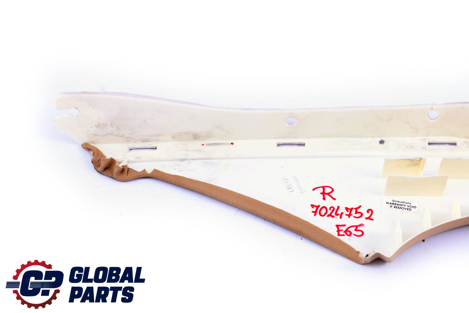 BMW 7 Series E65 E66 Trim Panel C-Column Front Right Beige O/S 8223690