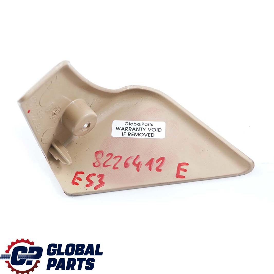 BMW X5 Series E53 Front Right O/S Seat Inner Cover Trim Hellbeige Beige 8226300