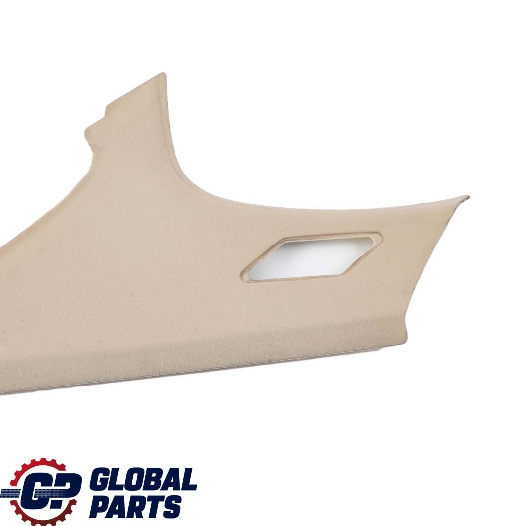 BMW 3 E46 Saloon Trim Cover Panel C-Pillar Rear Right O/S Light Beige 8222346