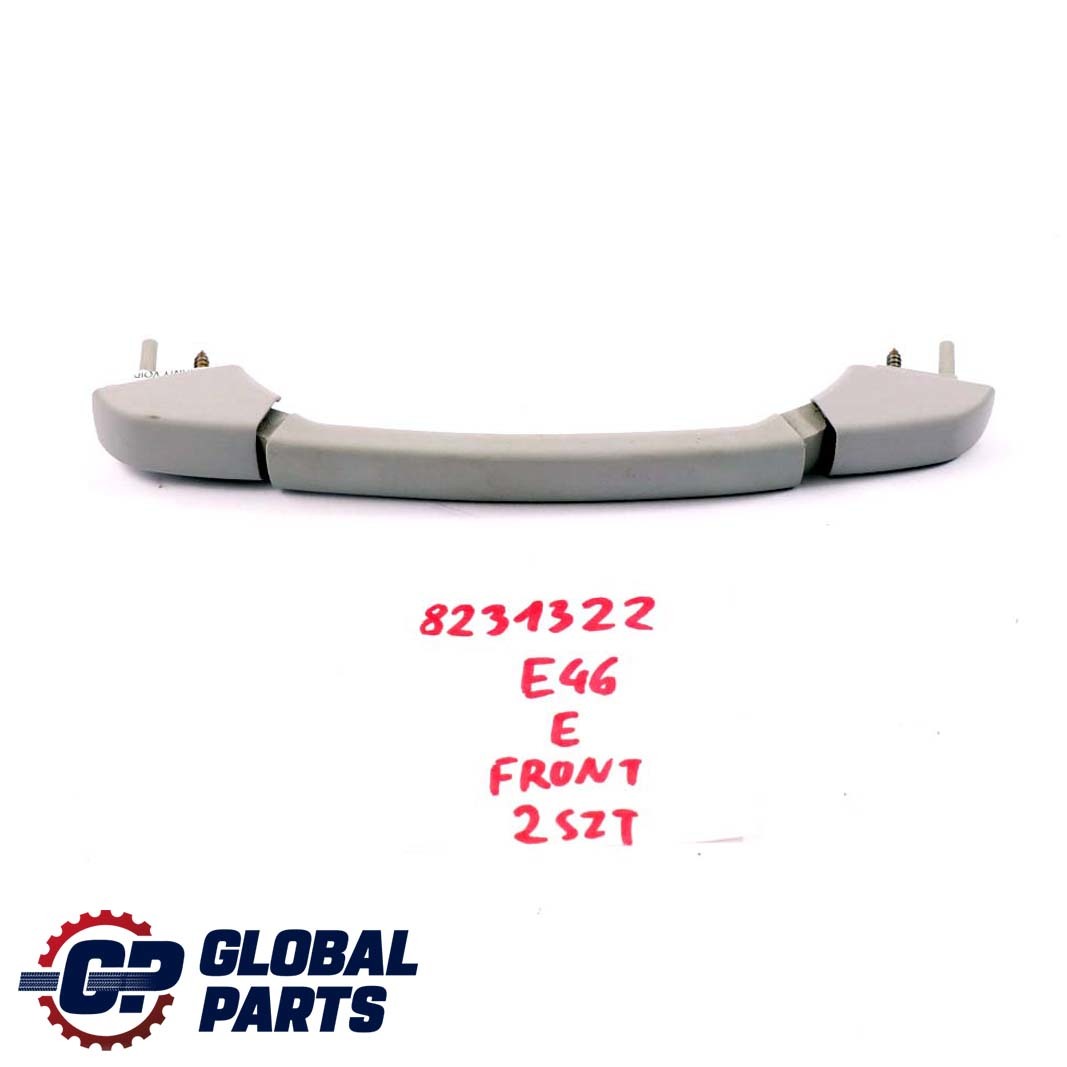 BMW 3 E46 Roof Grab Handle ITS Headlining Front Left Right Light Grey 8231322