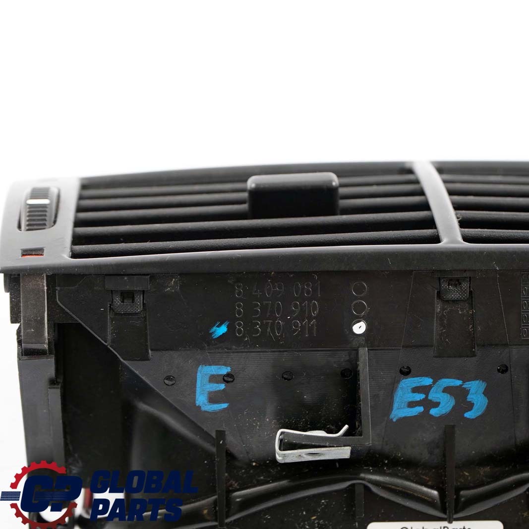 BMW X5 E53 Rear Centre Console Fresh Air Grille Black 8370911