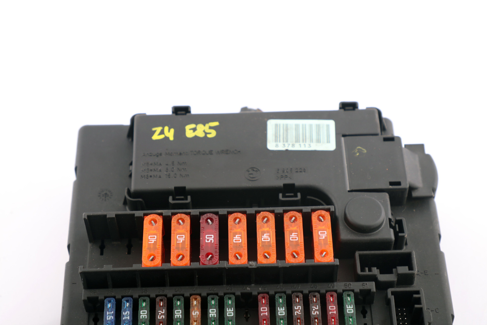 BMW Z4 Series E85 E86 Interior Fuse Box 8378113