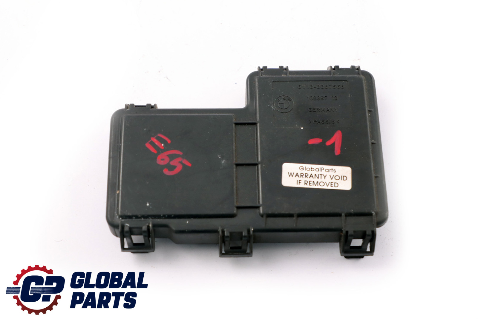 BMW E65 Batterie B Motorraum Klemmpunkt Abdeckung 8387568