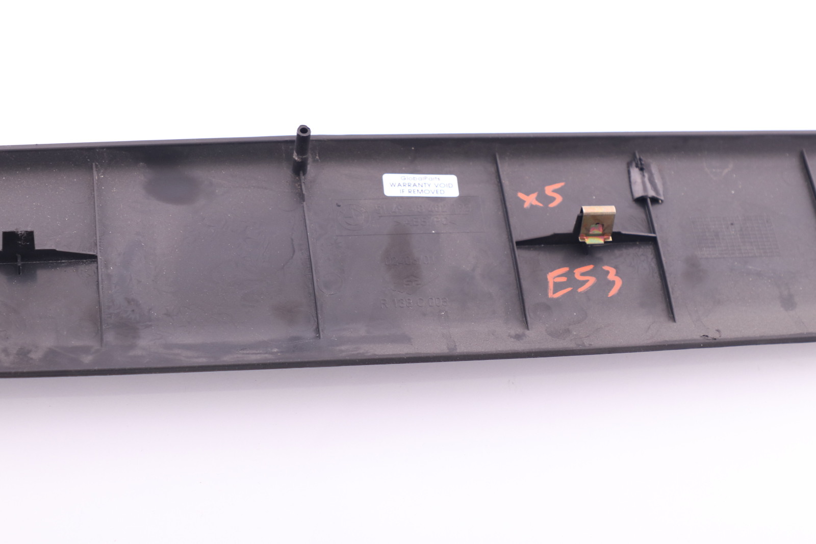 BMW X5 Series E53 Trunk Boot Lid Interior Upper Trim Panel Schwarz Black 8402193