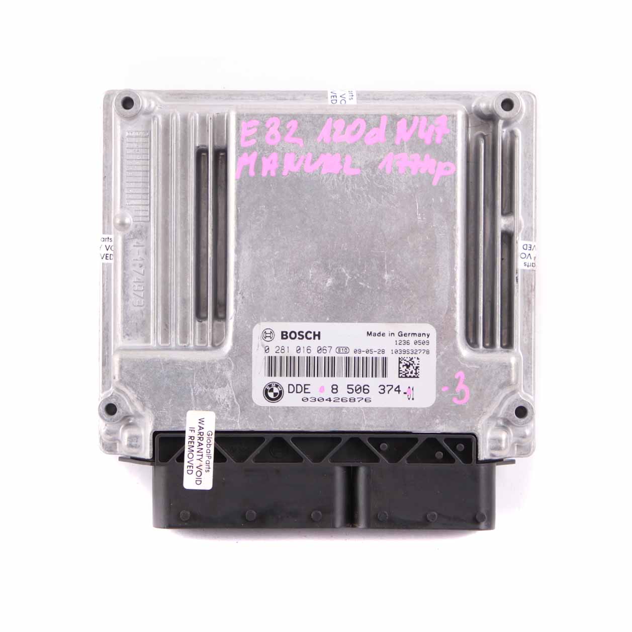 BMW E81 E87 E90 LCI 120d 320d N47 ECU Kit DDE 8506374 CAS3 Schlüssel 