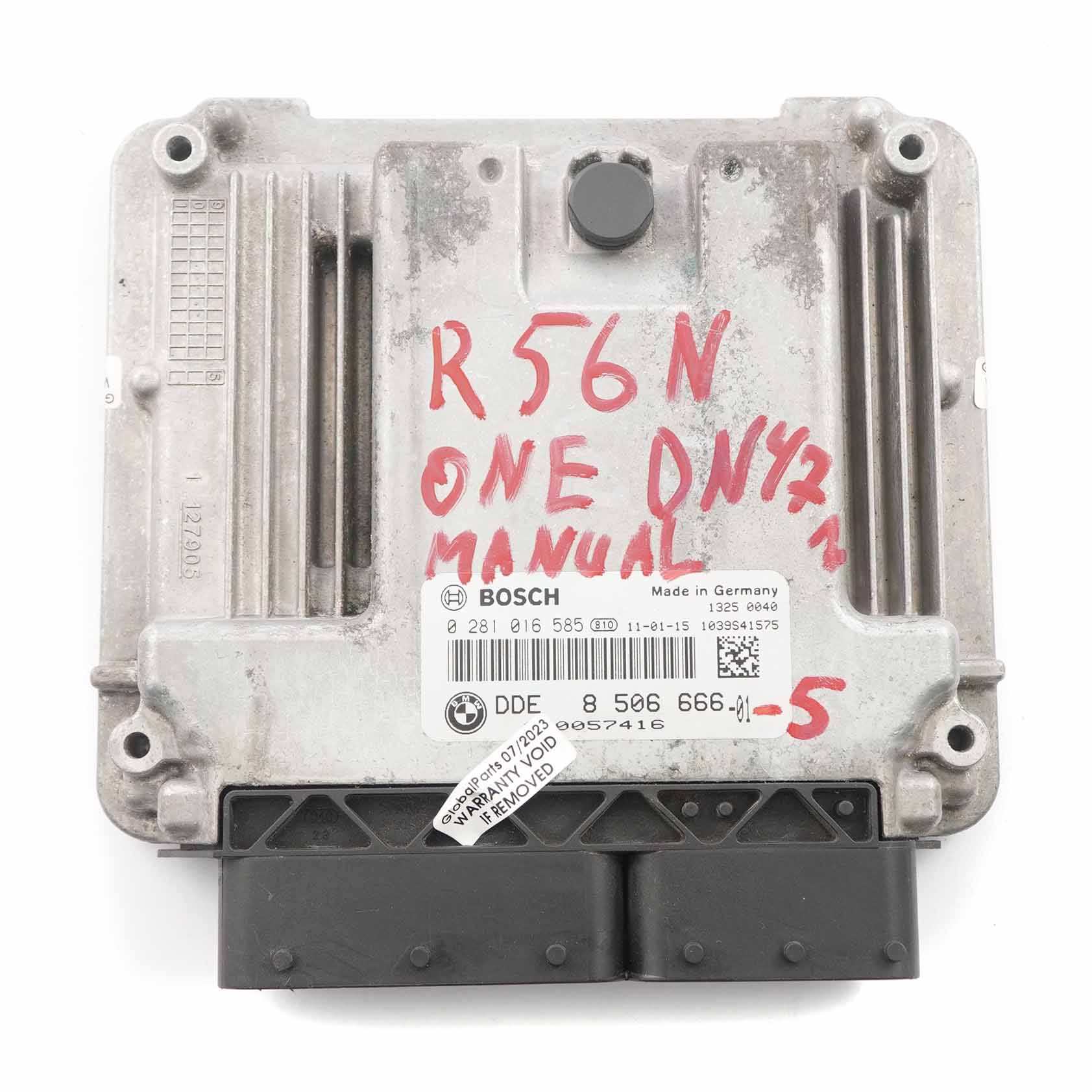 Mini One R56 LCI 90HP N47N Diesel Engine ECU Control Unit DDE 8506666 Manual