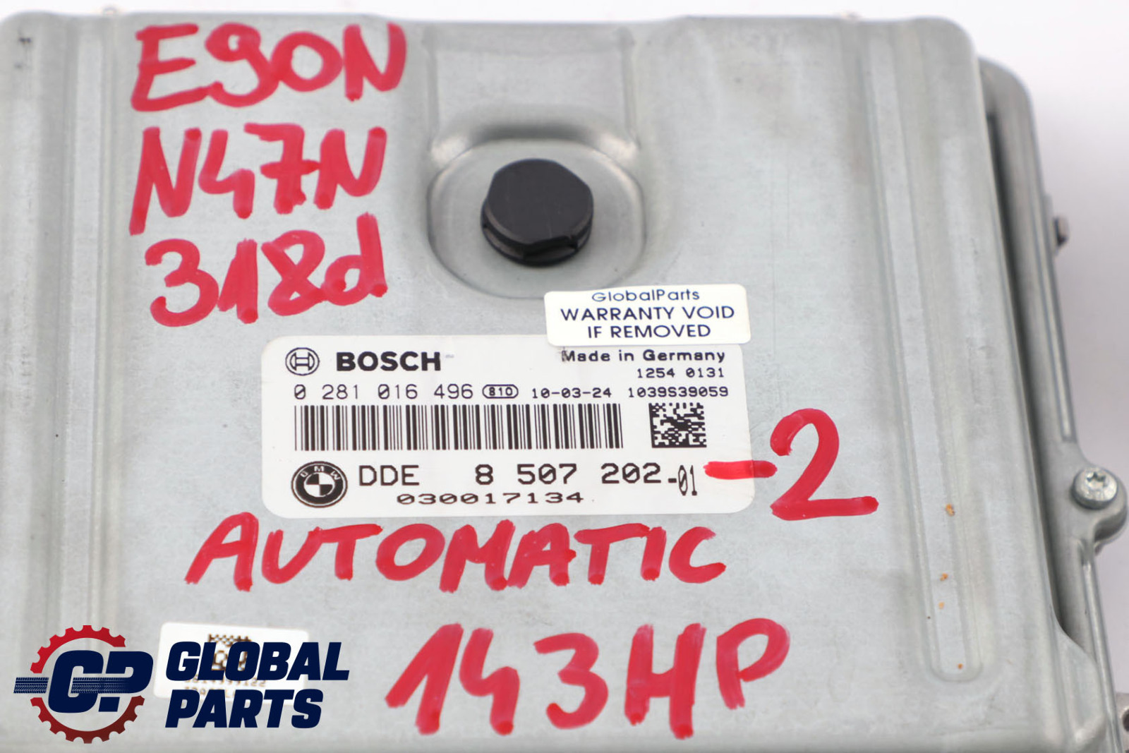 BMW E90 LCI 318d N47N ECU Kit DDE 8507202 CAS3 + Schlüssel Automatikgetriebe