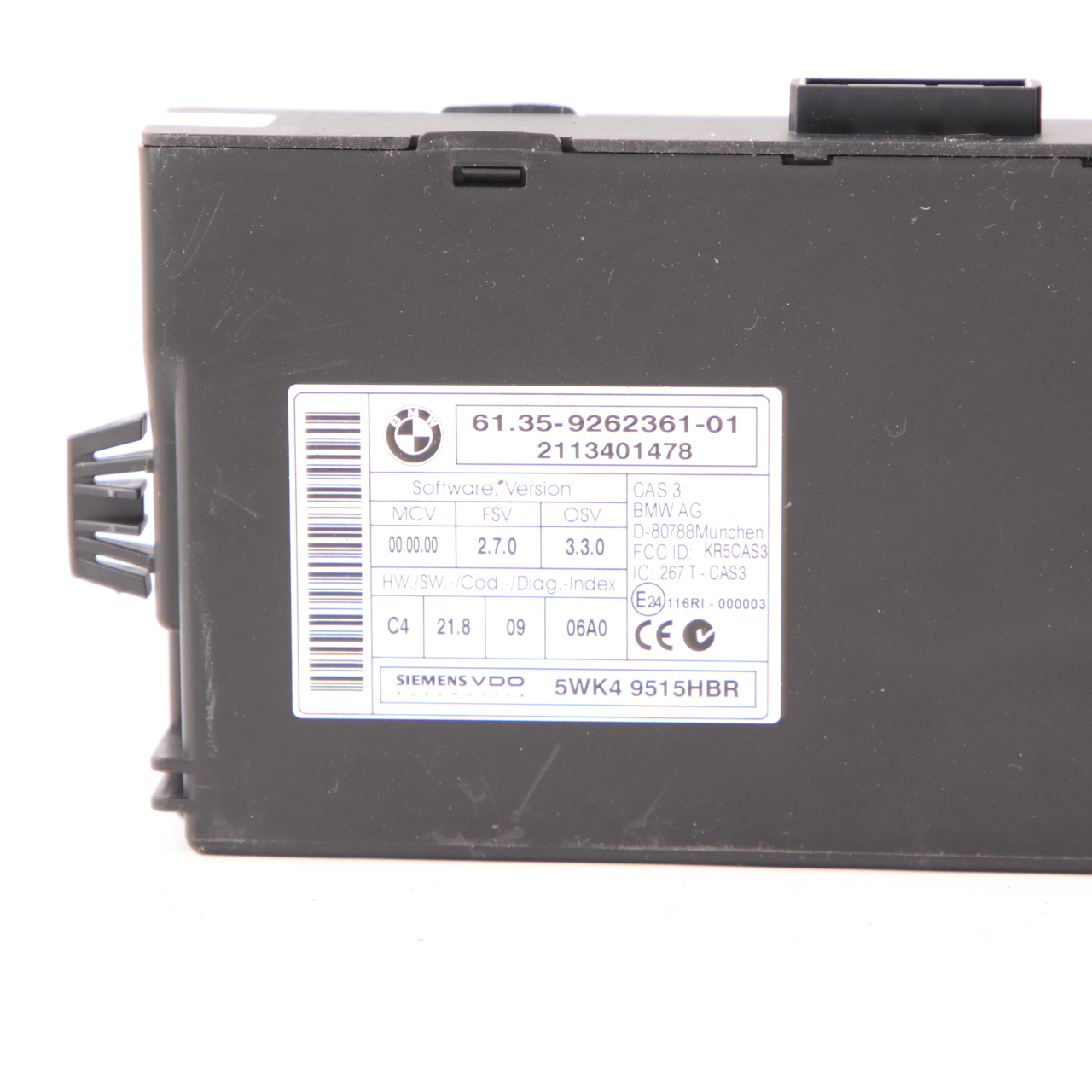 BMW E90 E91 LCI E92 330d N57 245PS ECU Motor Bausatz DDE 8510221 CAS3 Schlüssel